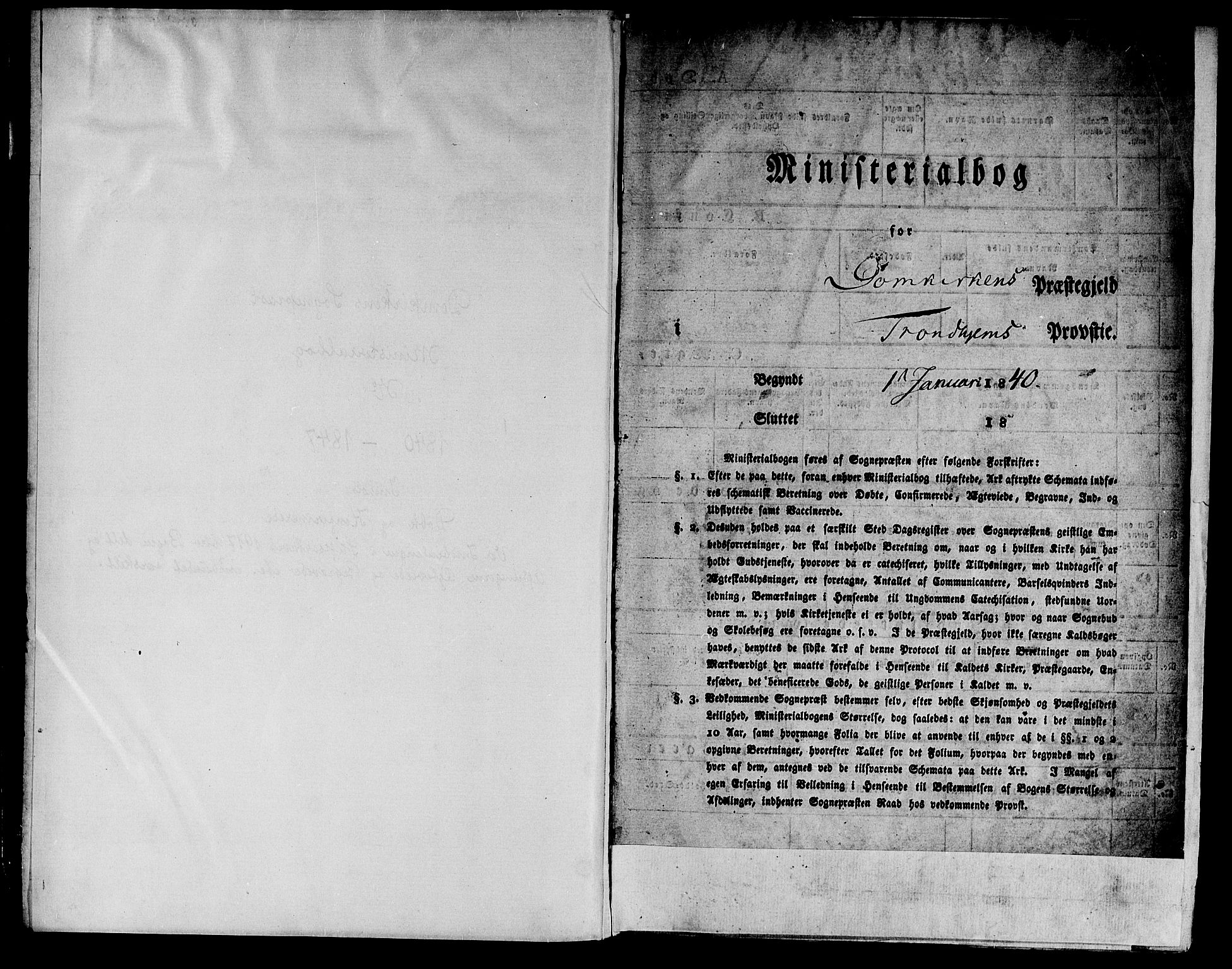 Ministerialprotokoller, klokkerbøker og fødselsregistre - Sør-Trøndelag, SAT/A-1456/601/L0048: Parish register (official) no. 601A16, 1840-1847