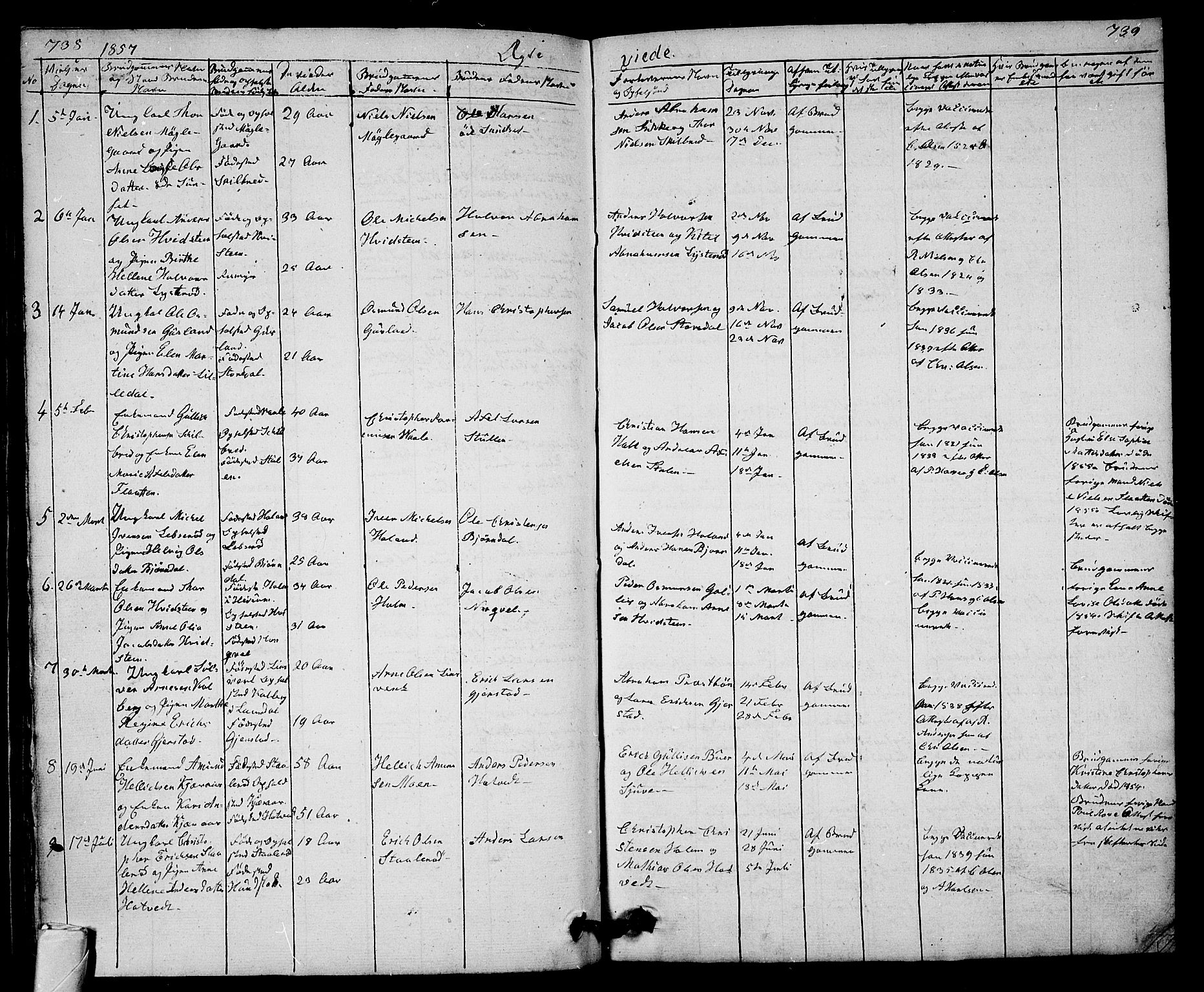 Andebu kirkebøker, AV/SAKO-A-336/G/Ga/L0003: Parish register (copy) no. I 3, 1832-1867, p. 738-739