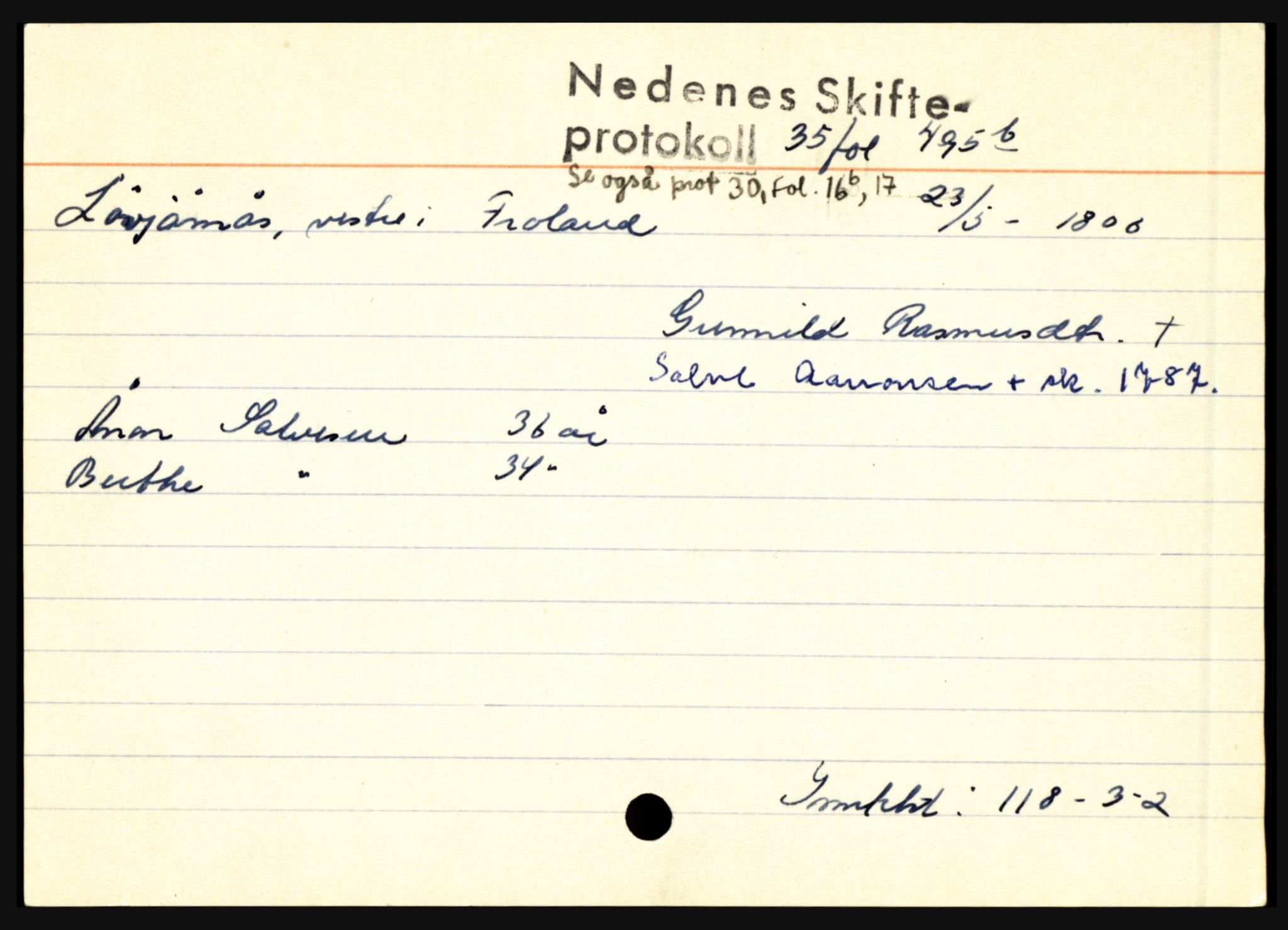 Nedenes sorenskriveri før 1824, AV/SAK-1221-0007/H, p. 19189