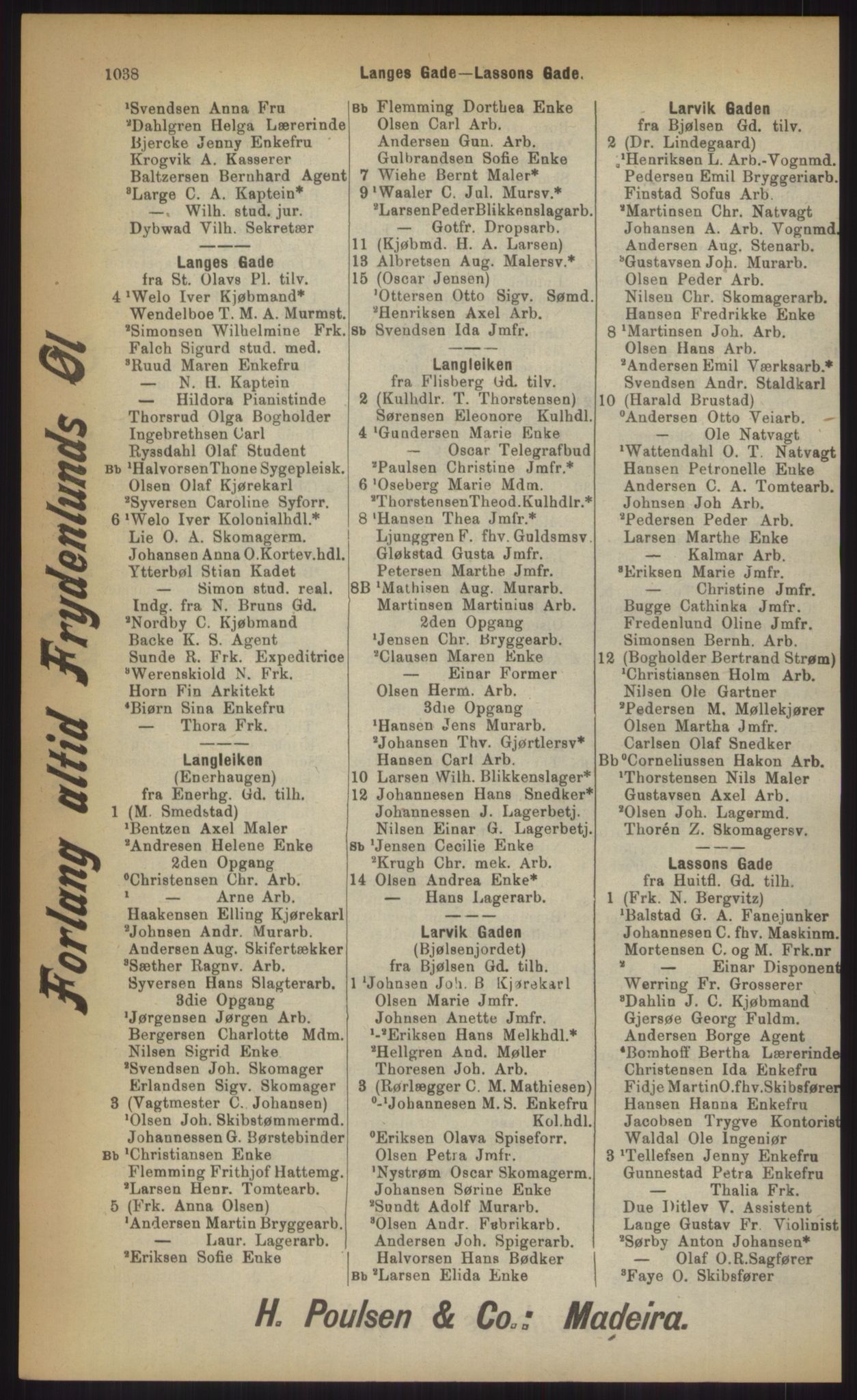 Kristiania/Oslo adressebok, PUBL/-, 1903, p. 1038