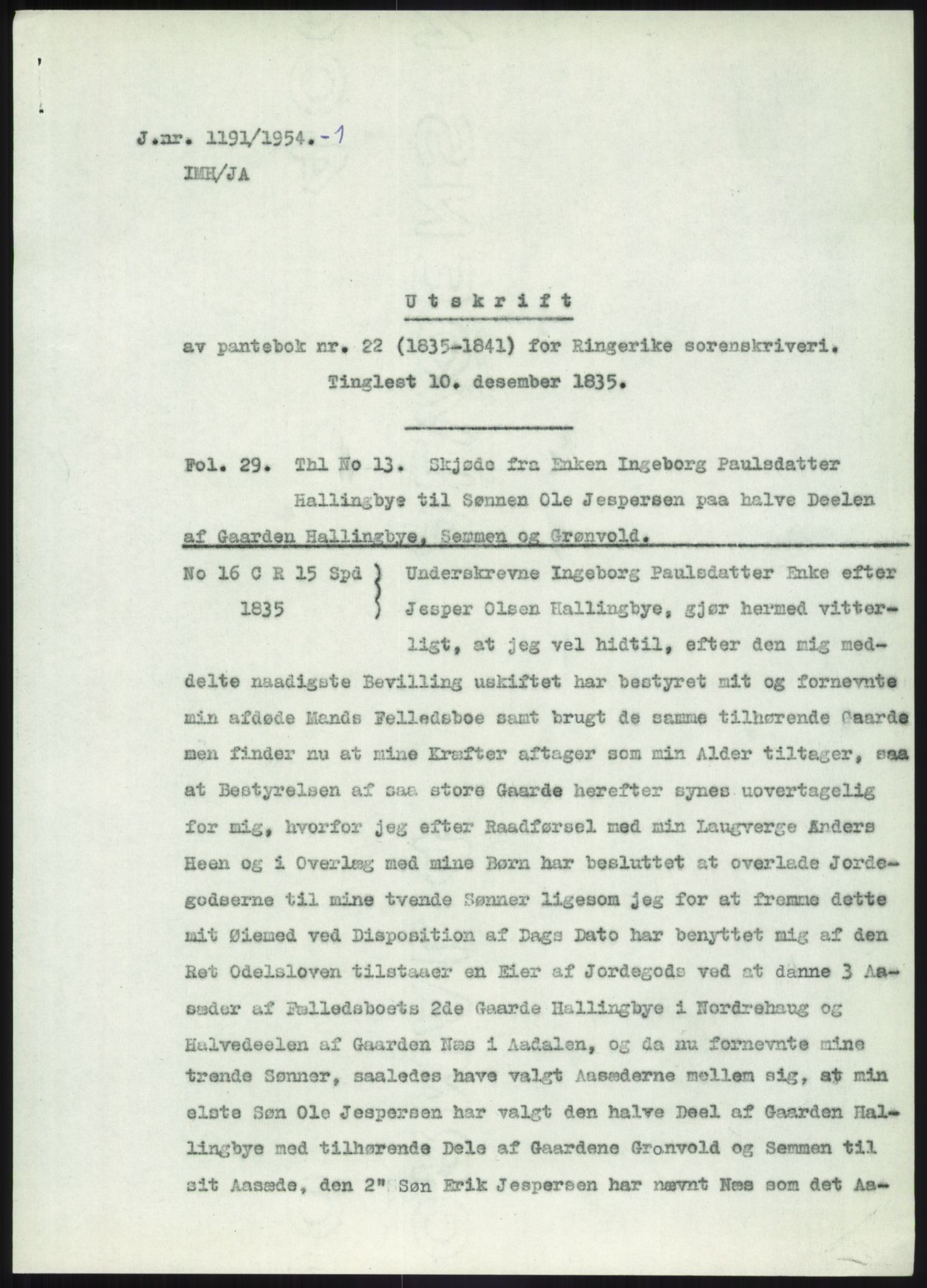 Statsarkivet i Kongsberg, SAKO/A-0001, 1954-1955, p. 209