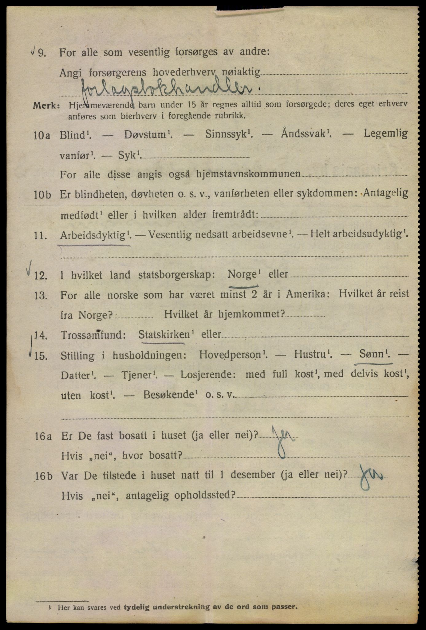 SAO, 1920 census for Kristiania, 1920, p. 590152