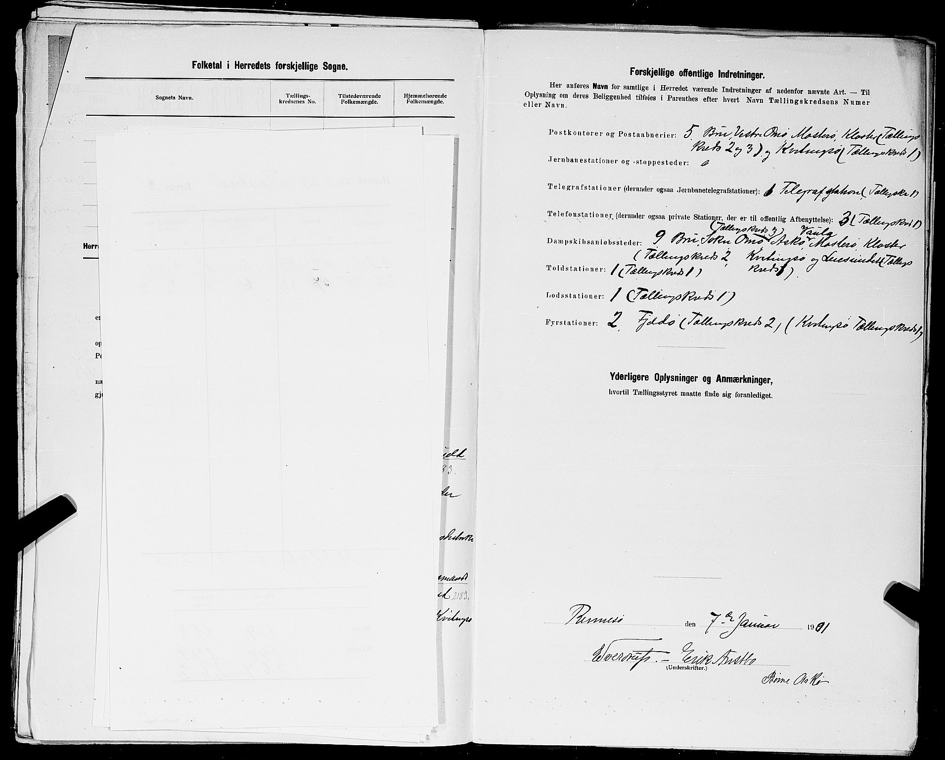 SAST, 1900 census for Mosterøy, 1900, p. 7