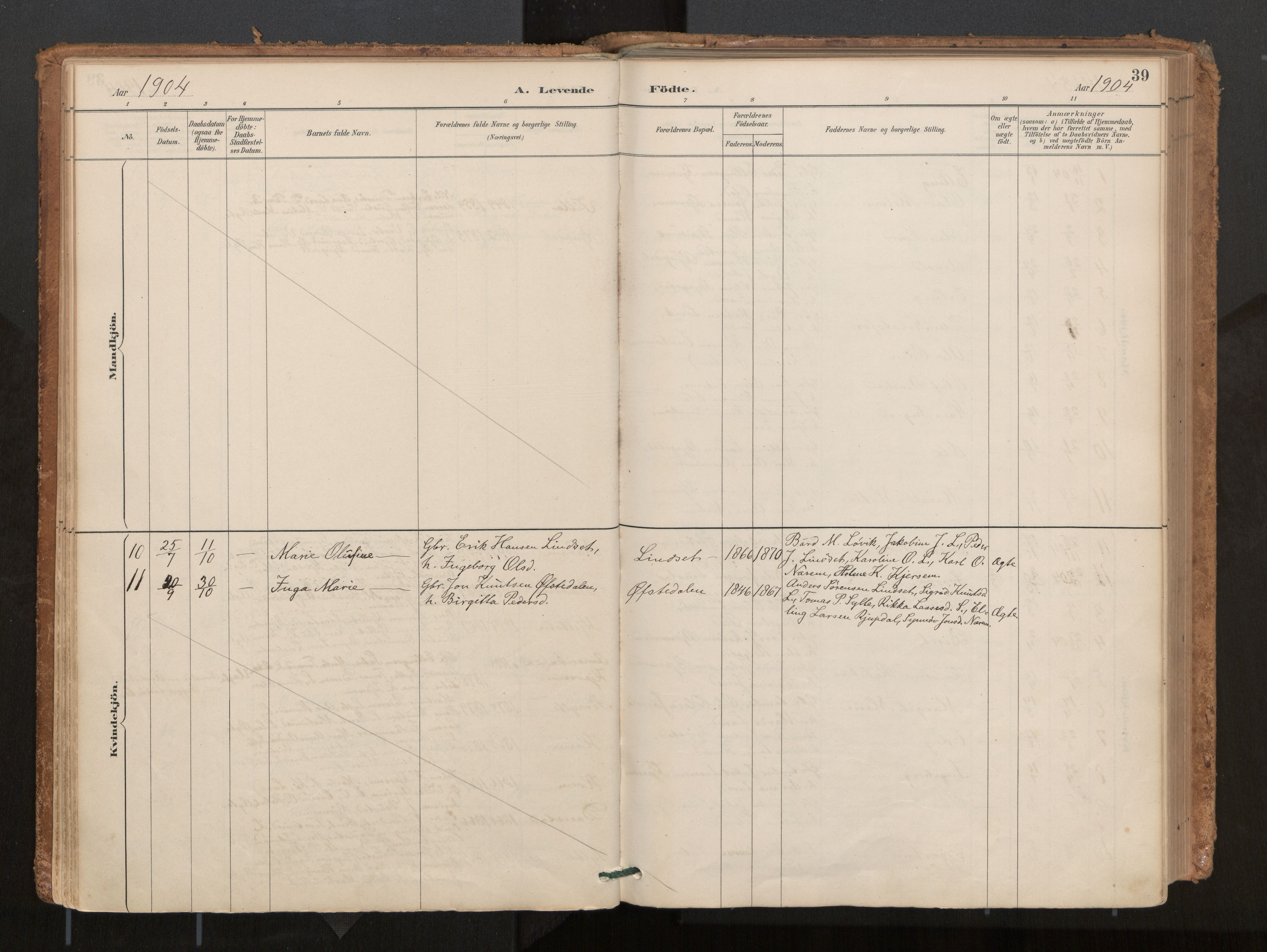 Ministerialprotokoller, klokkerbøker og fødselsregistre - Møre og Romsdal, AV/SAT-A-1454/541/L0545a: Parish register (official) no. 541A03, 1887-1912, p. 39