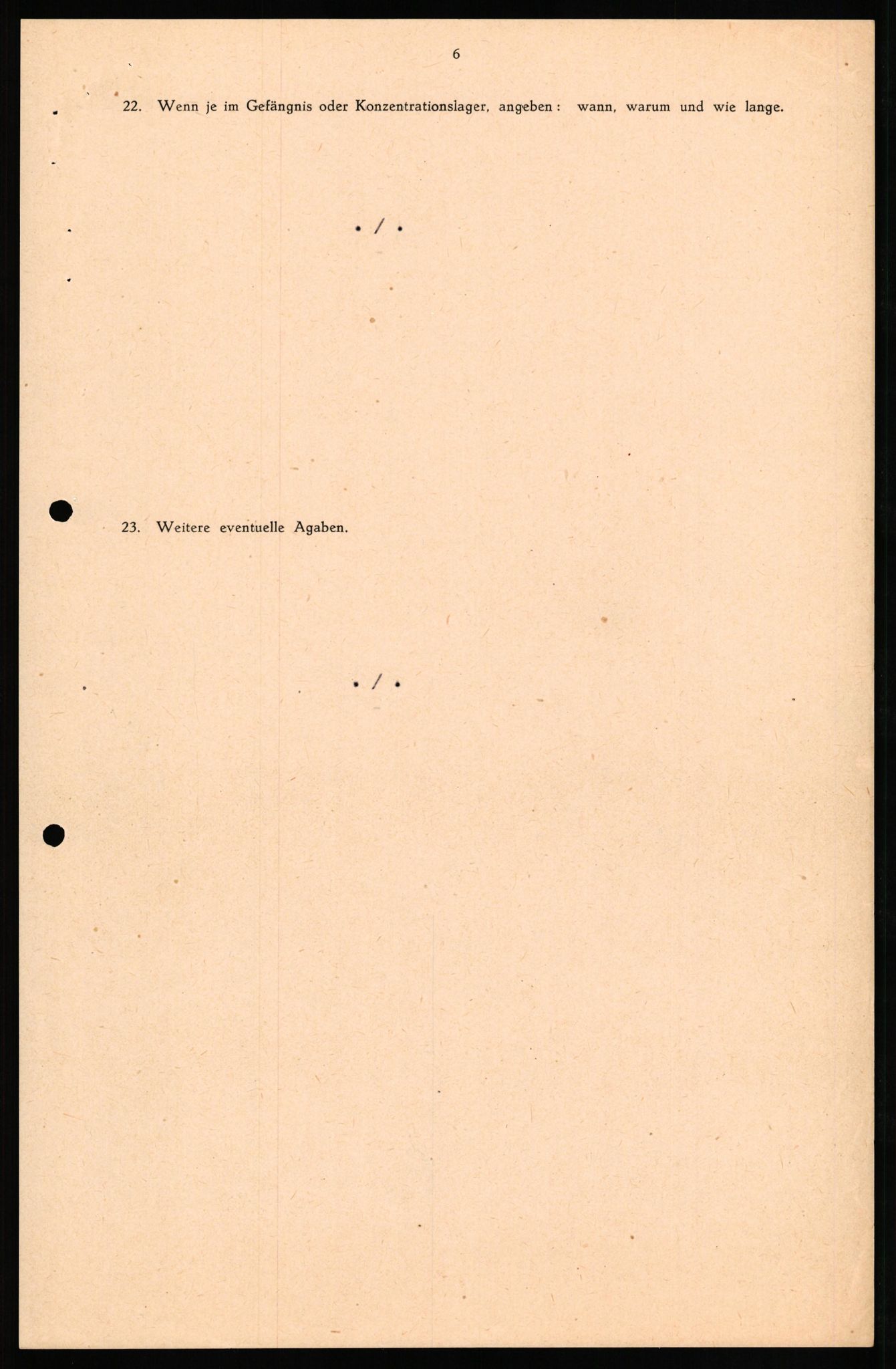 Forsvaret, Forsvarets overkommando II, RA/RAFA-3915/D/Db/L0023: CI Questionaires. Tyske okkupasjonsstyrker i Norge. Tyskere., 1945-1946, p. 298