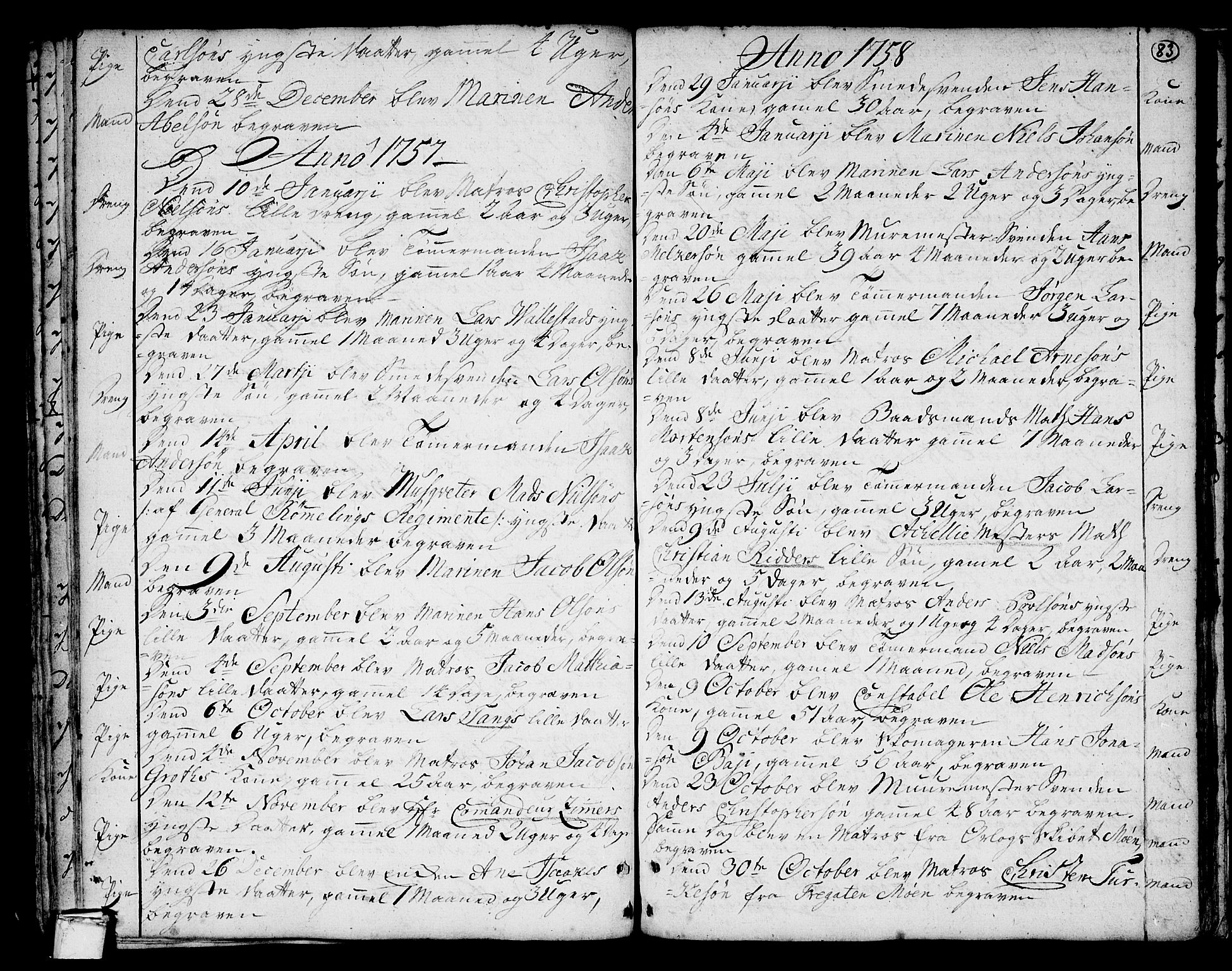 Stavern kirkebøker, AV/SAKO-A-318/F/Fa/L0001: Parish register (official) no. 1, 1756-1782, p. 83