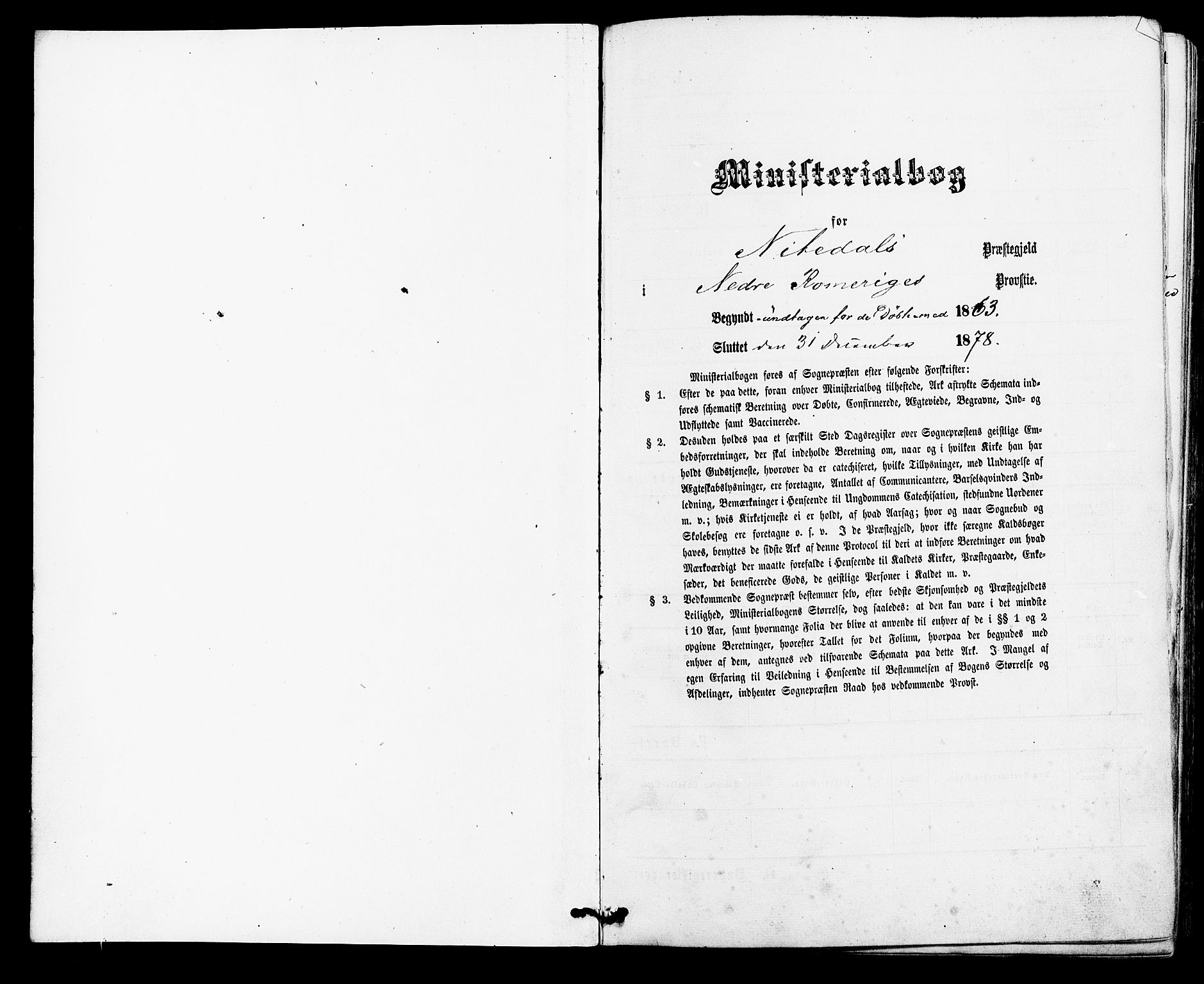 Nittedal prestekontor Kirkebøker, SAO/A-10365a/F/Fa/L0006: Parish register (official) no. I 6, 1863-1878