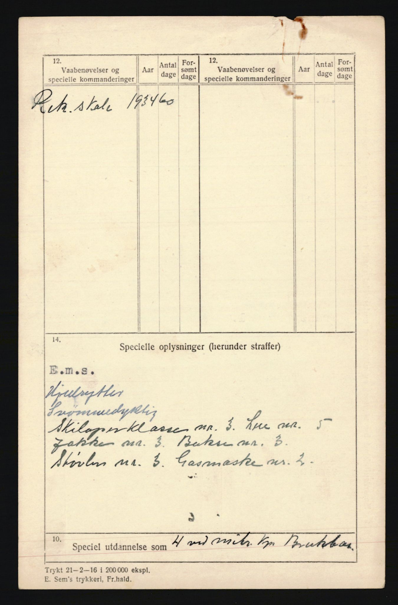 Forsvaret, Troms infanteriregiment nr. 16, AV/RA-RAFA-3146/P/Pa/L0018: Rulleblad for regimentets menige mannskaper, årsklasse 1934, 1934, p. 1164