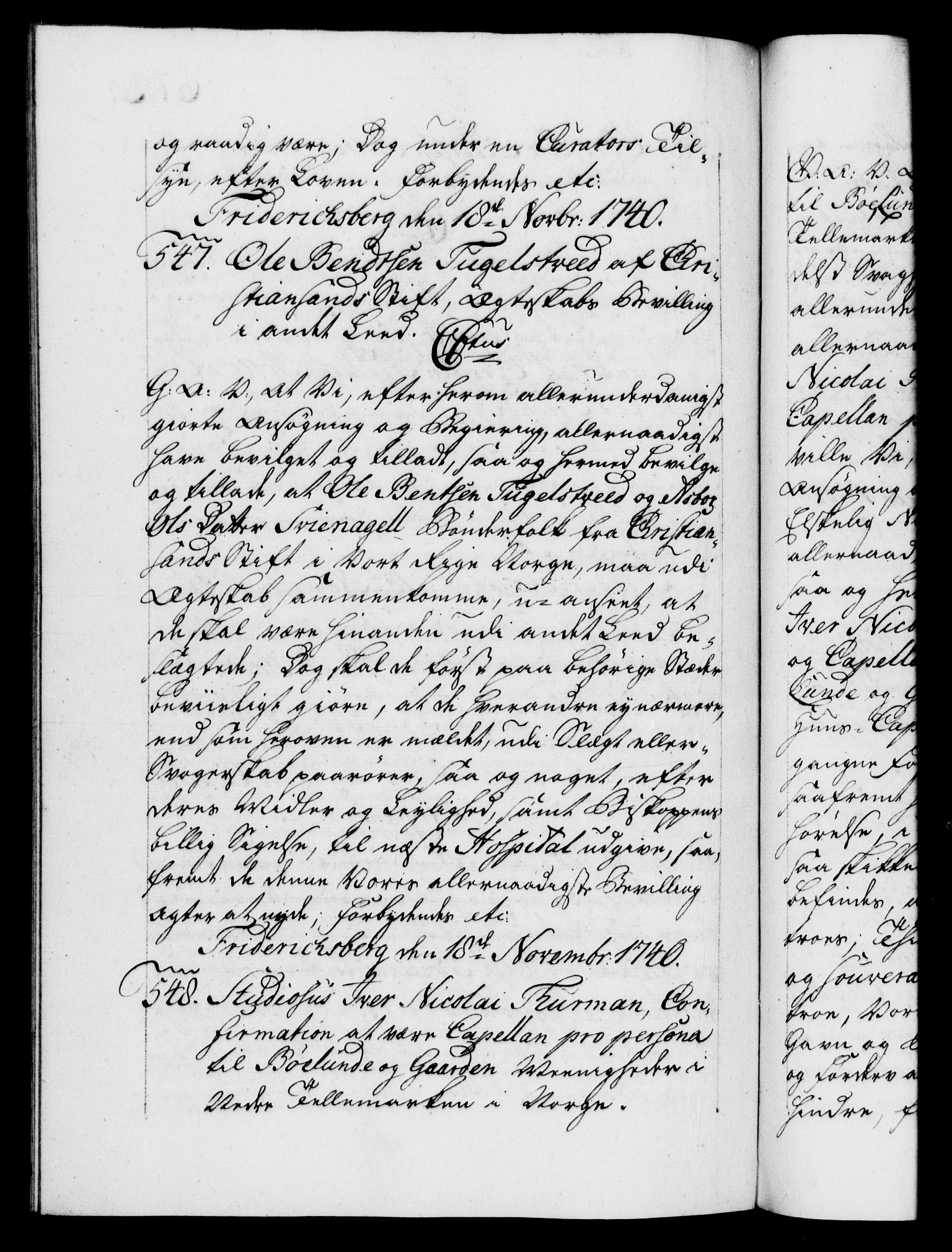 Danske Kanselli 1572-1799, AV/RA-EA-3023/F/Fc/Fca/Fcaa/L0031: Norske registre, 1739-1740, p. 672b