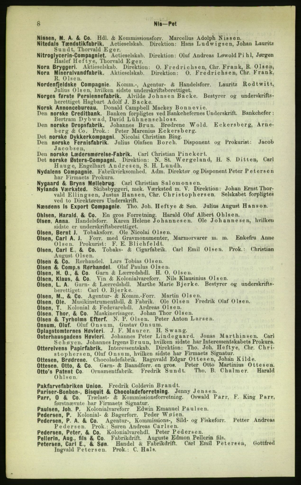 Kristiania/Oslo adressebok, PUBL/-, 1883, p. 8