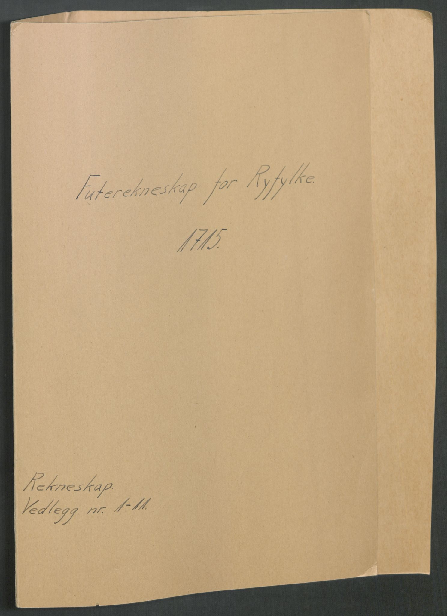 Rentekammeret inntil 1814, Reviderte regnskaper, Fogderegnskap, RA/EA-4092/R47/L2868: Fogderegnskap Ryfylke, 1715, p. 2