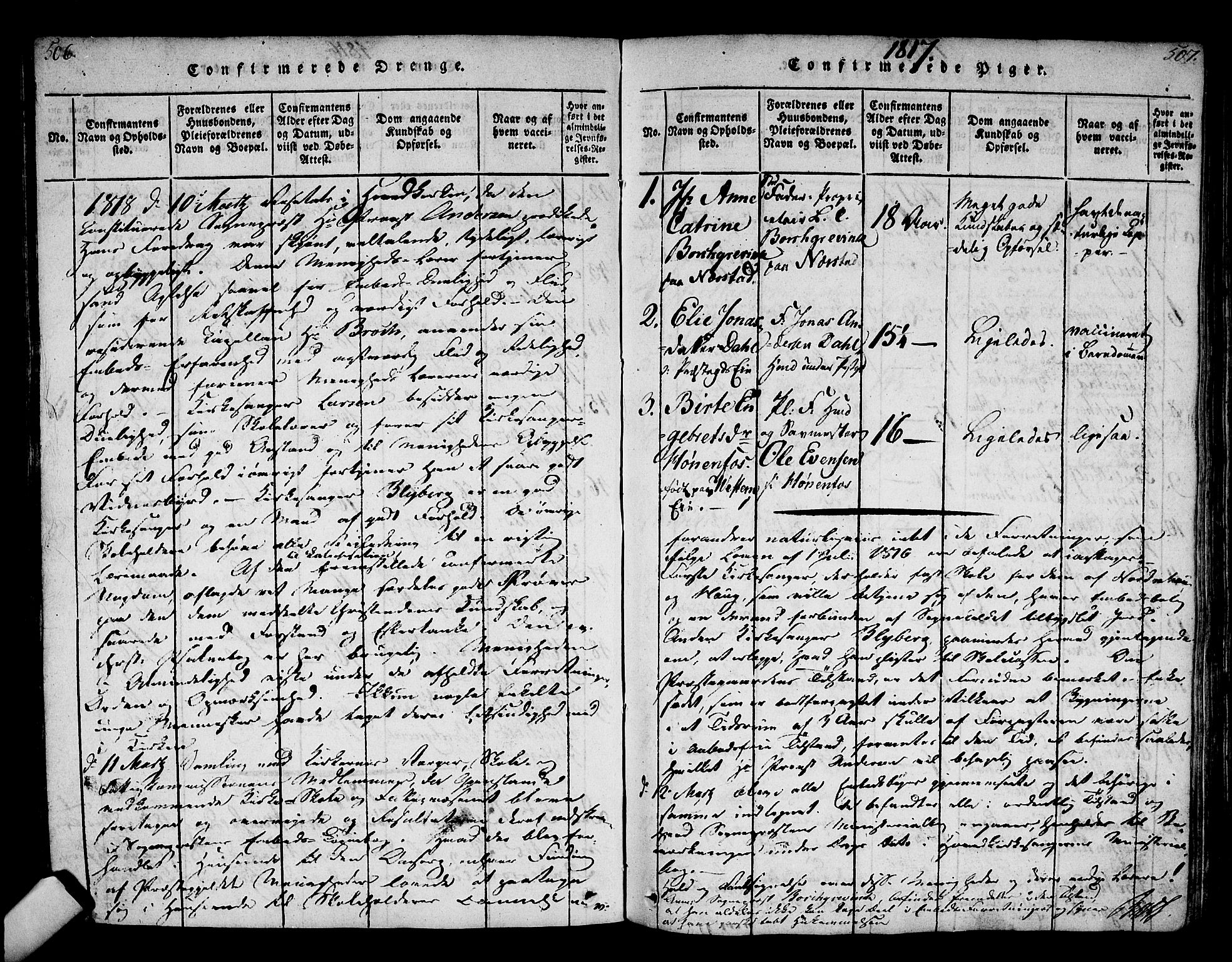 Norderhov kirkebøker, SAKO/A-237/F/Fa/L0008: Parish register (official) no. 8, 1814-1833, p. 506-507