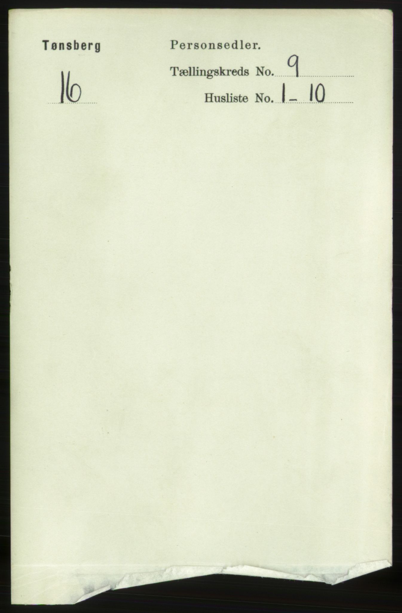 RA, 1891 census for 0705 Tønsberg, 1891, p. 3276