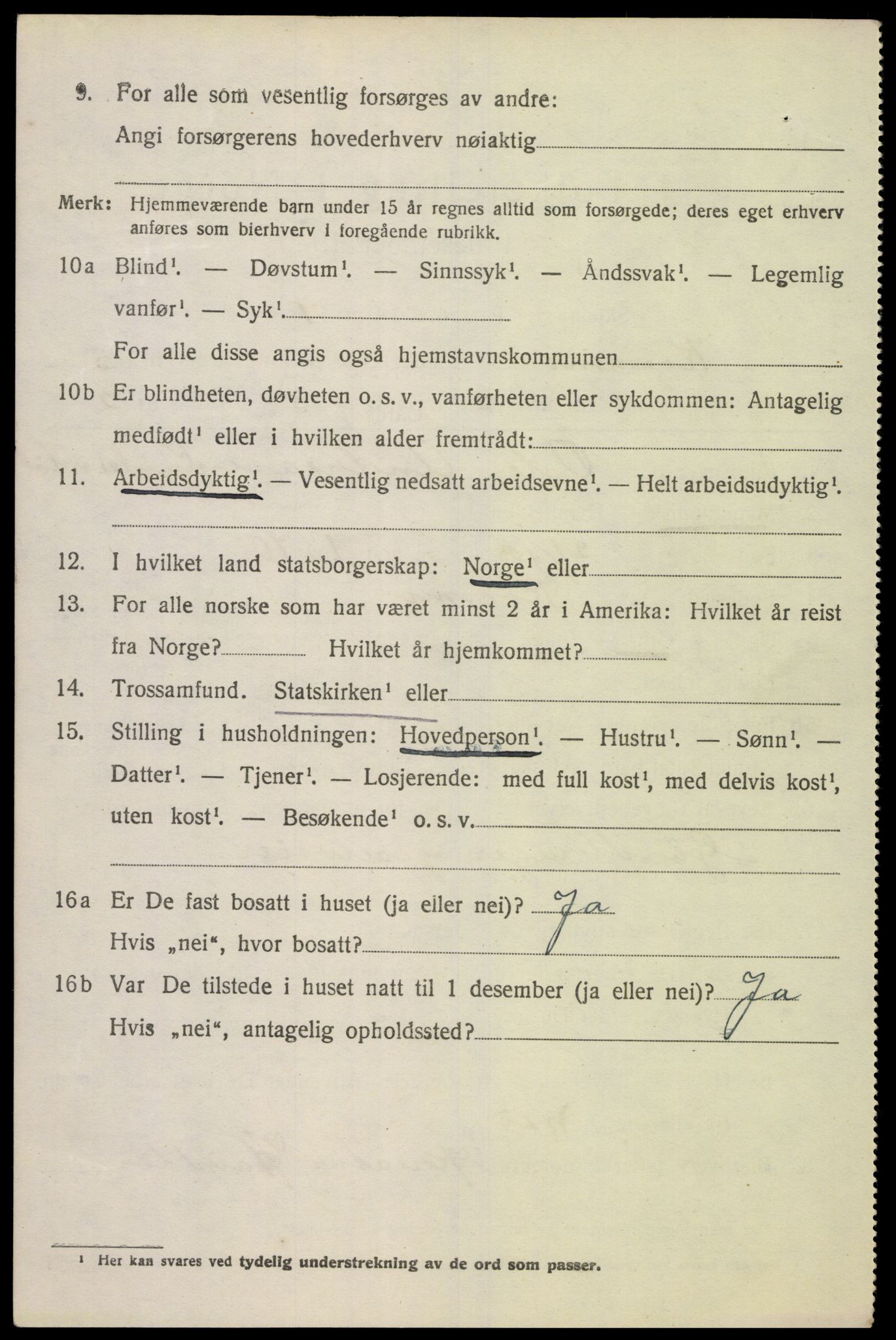 SAK, 1920 census for Konsmo, 1920, p. 1281
