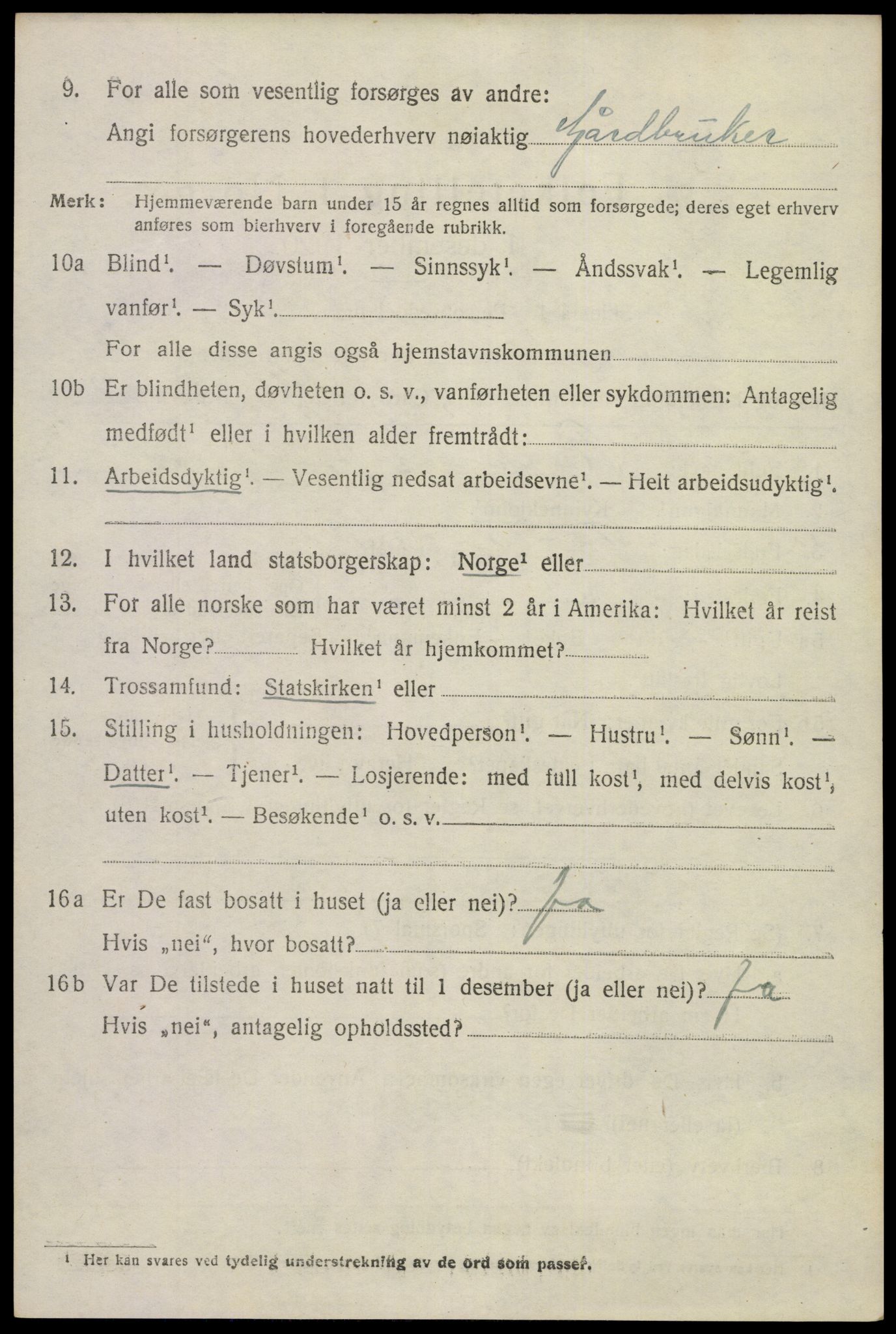 SAKO, 1920 census for Eidanger, 1920, p. 6481