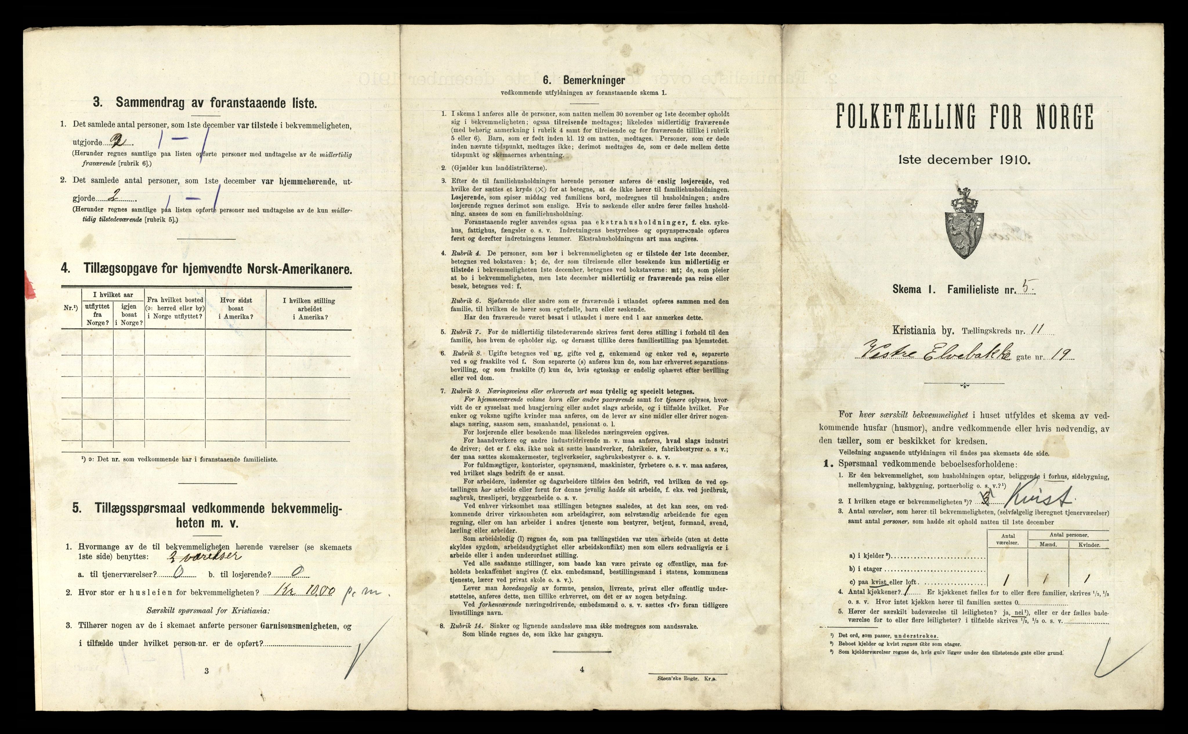 RA, 1910 census for Kristiania, 1910, p. 118189