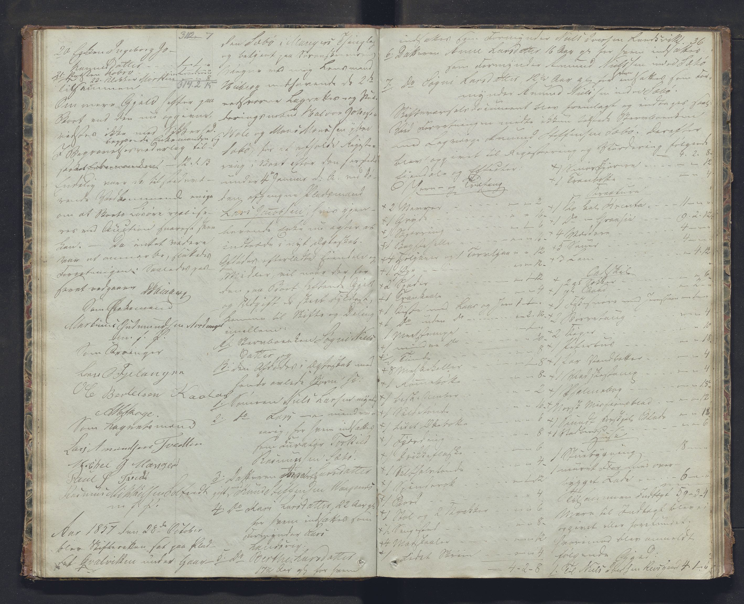 Nordhordland sorenskrivar, SAB/A-2901/1/H/Hb/L0019: Registreringsprotokollar, 1856-1859, p. 36