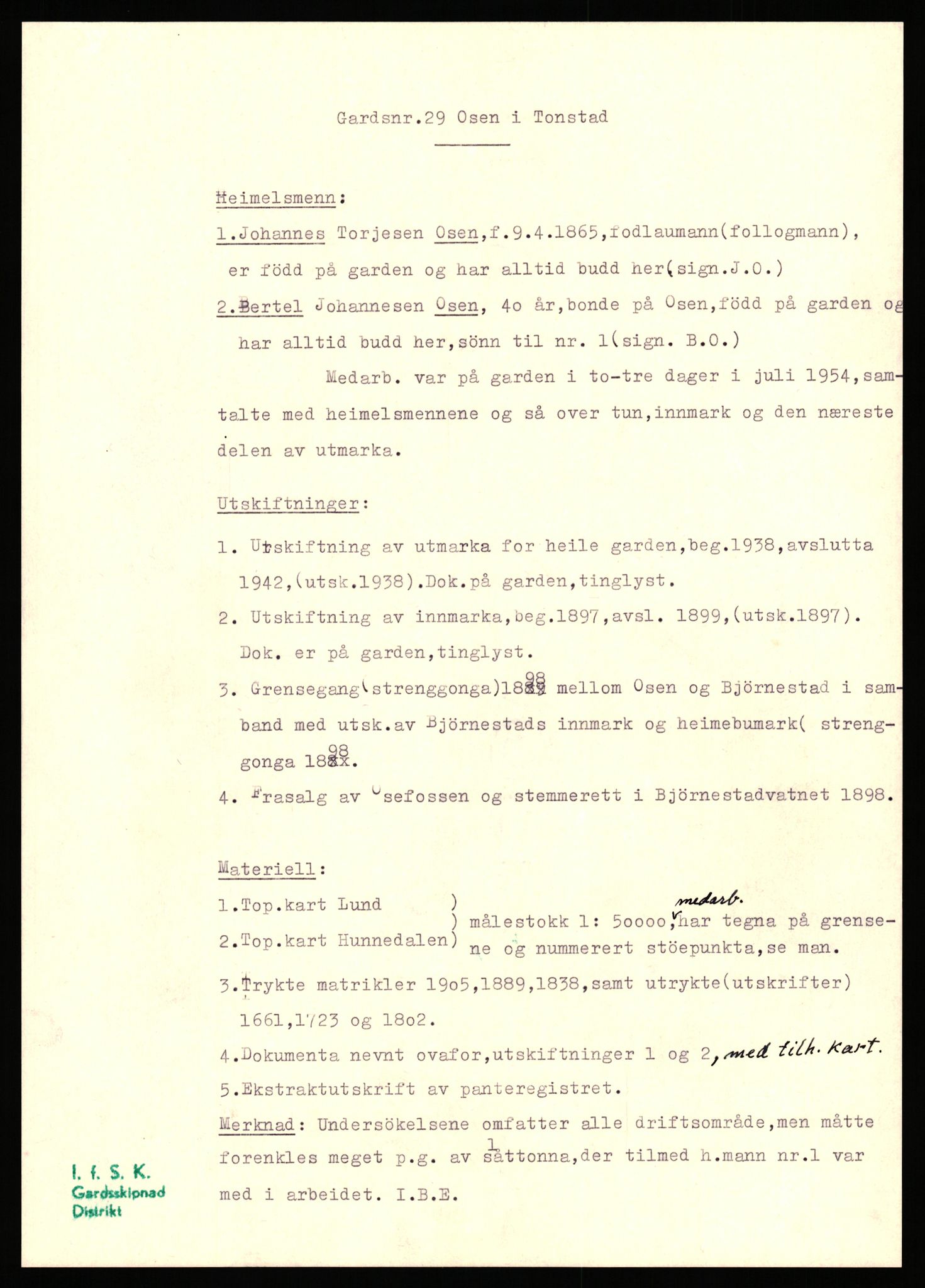 Instituttet for sammenlignende kulturforskning, AV/RA-PA-0424/H/L0169: Eske D159: Manuskripter (1.trykk) distriktsgransking, 1922-1990, p. 609