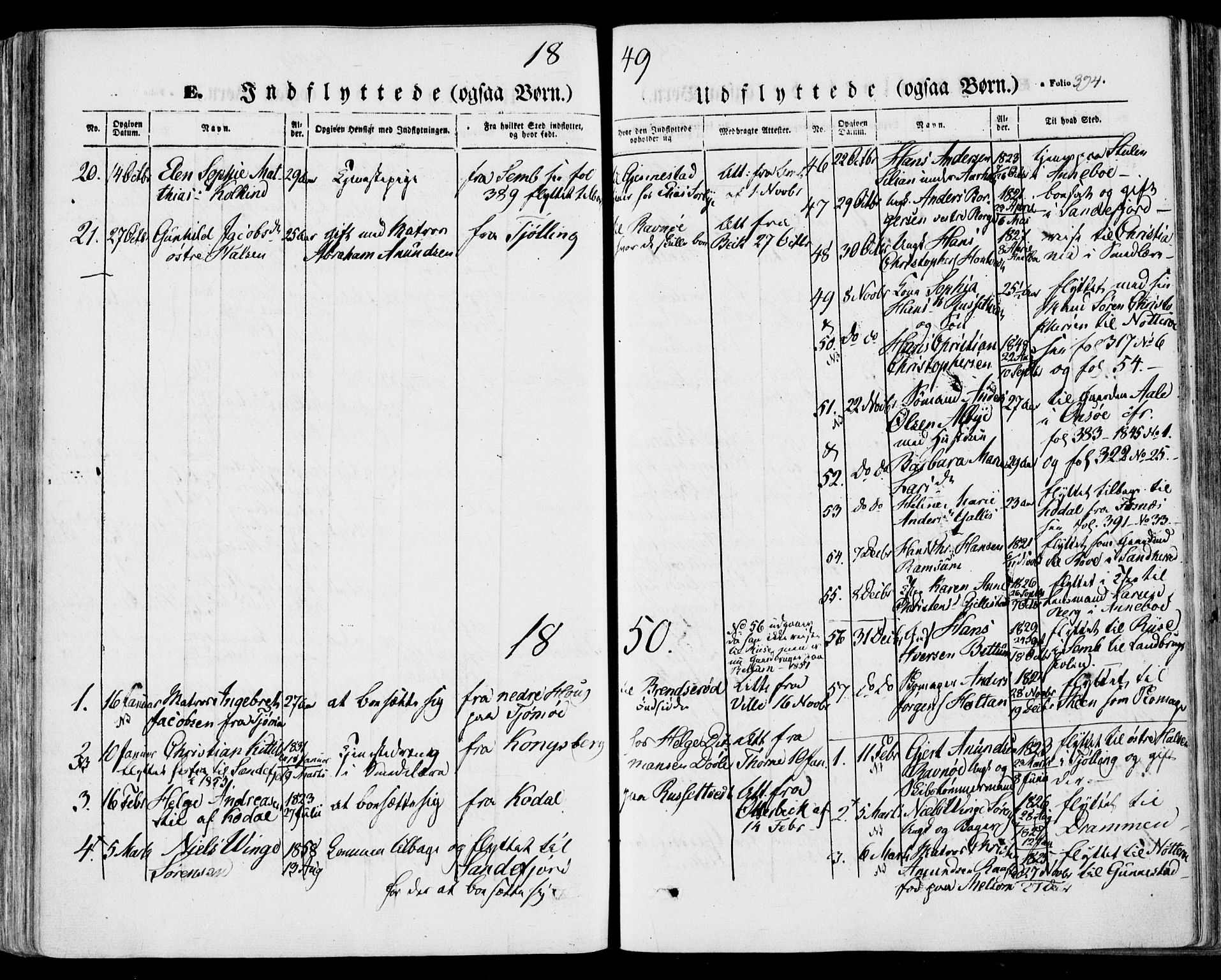 Stokke kirkebøker, SAKO/A-320/F/Fa/L0007: Parish register (official) no. I 7, 1844-1857, p. 394