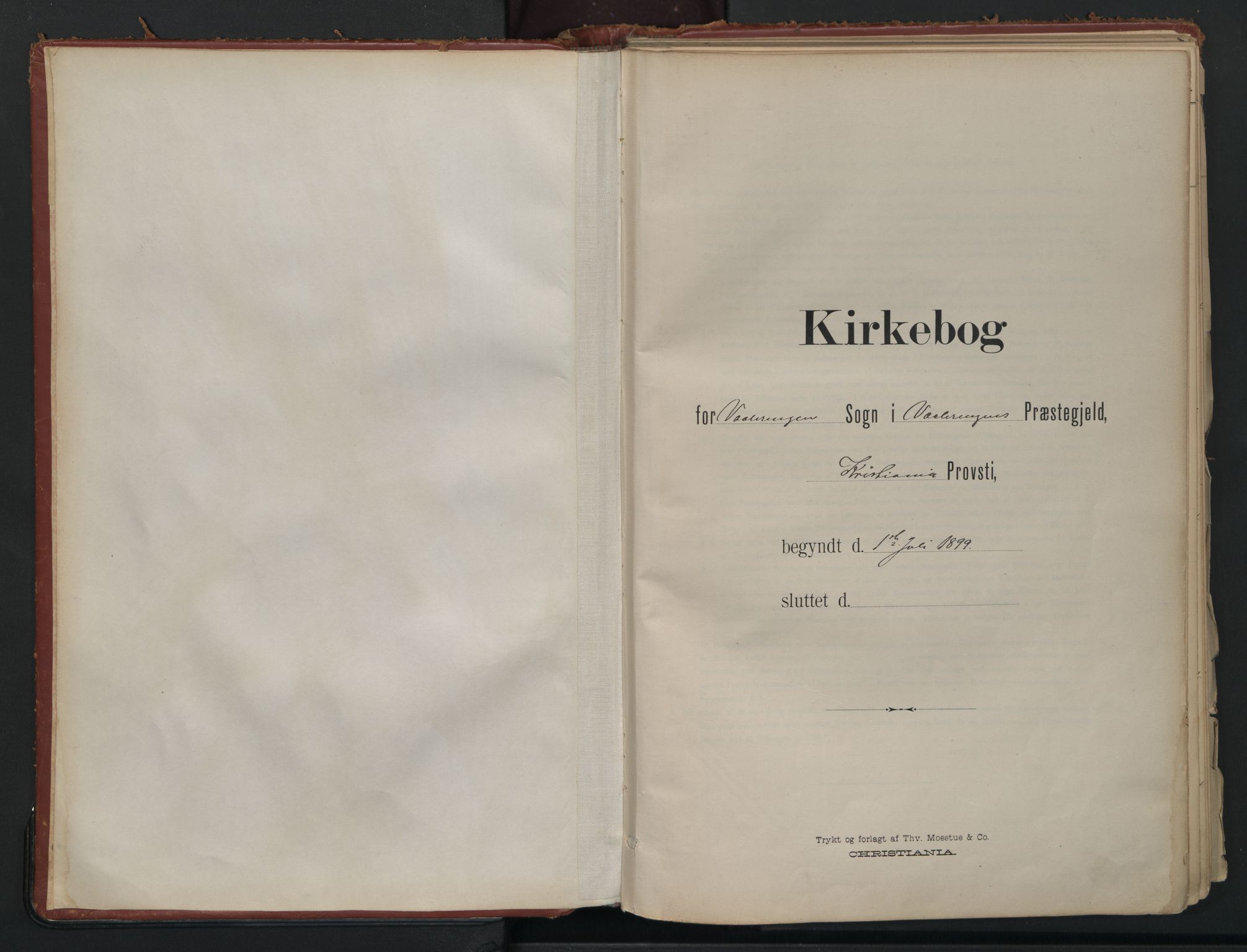 Vålerengen prestekontor Kirkebøker, SAO/A-10878/F/Fa/L0002: Parish register (official) no. 2, 1899-1924