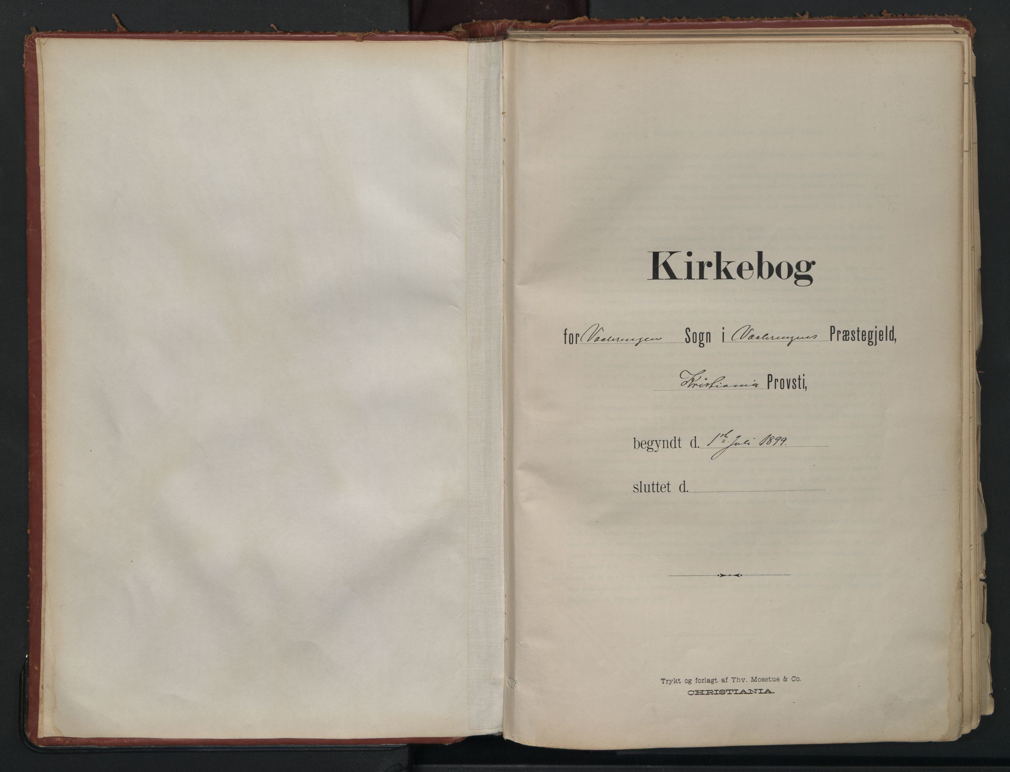 Vålerengen prestekontor Kirkebøker, AV/SAO-A-10878/F/Fa/L0002: Parish register (official) no. 2, 1899-1924