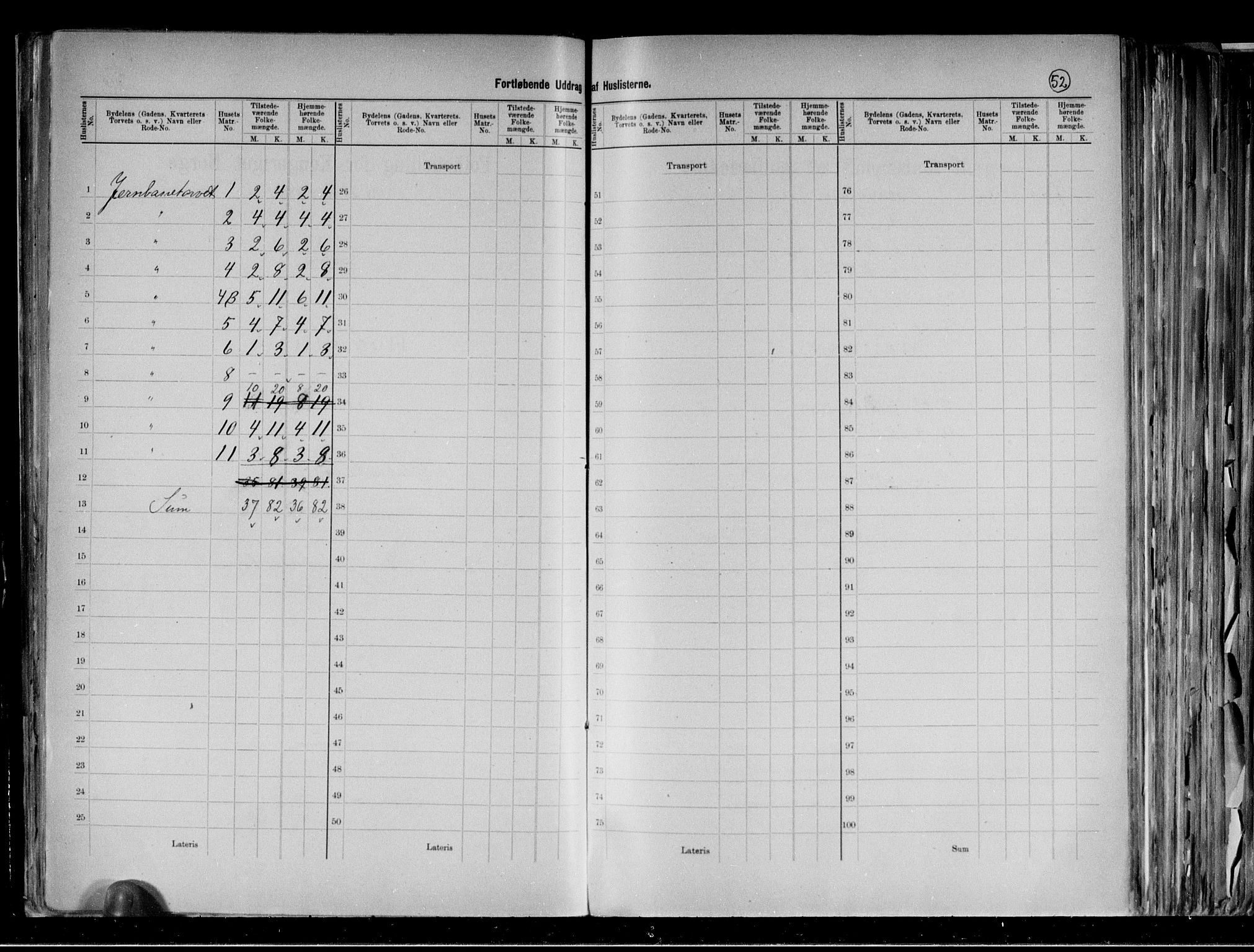 RA, 1891 census for 0301 Kristiania, 1891, p. 190