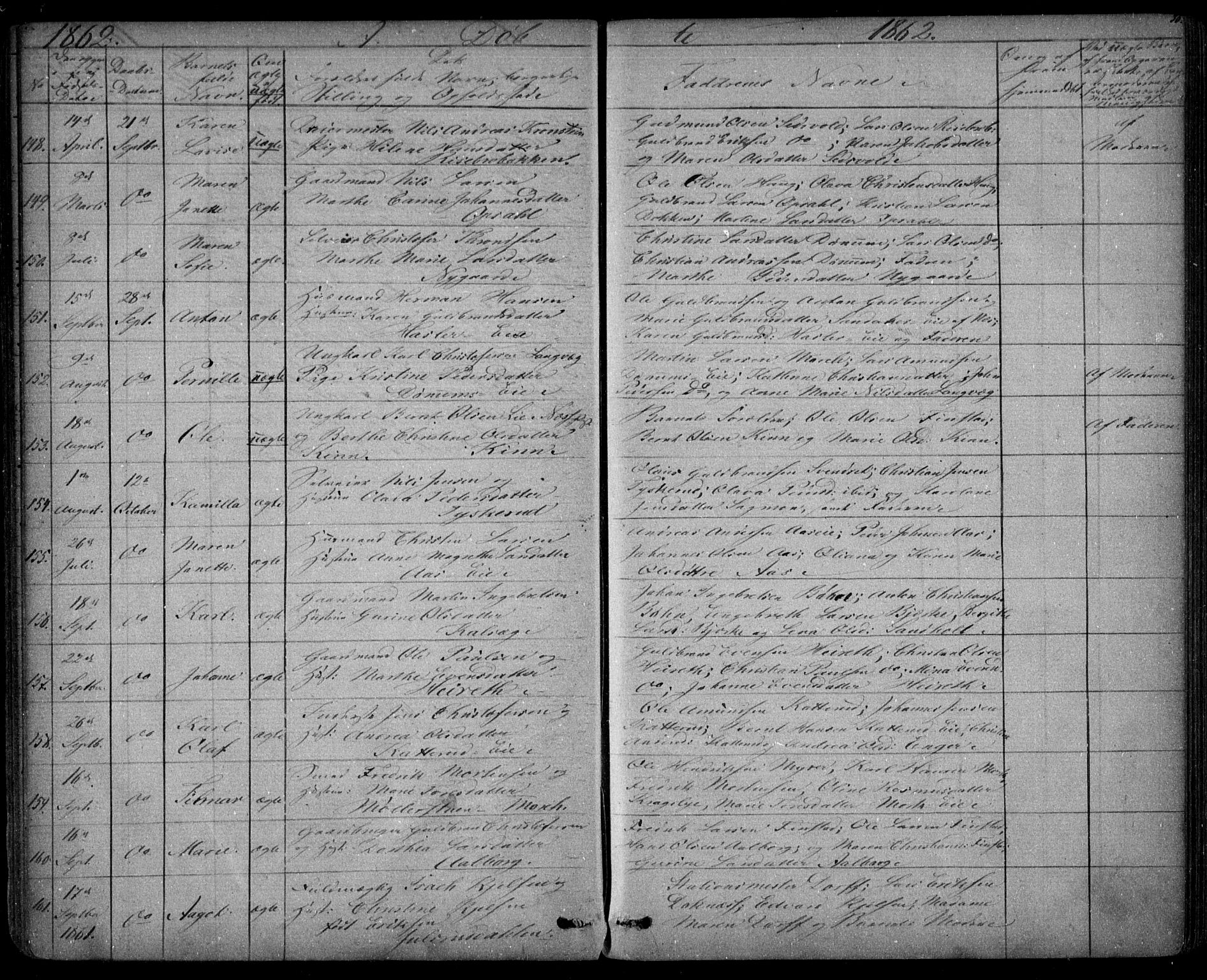 Eidsvoll prestekontor Kirkebøker, AV/SAO-A-10888/G/Ga/L0001: Parish register (copy) no. I 1, 1861-1866, p. 30