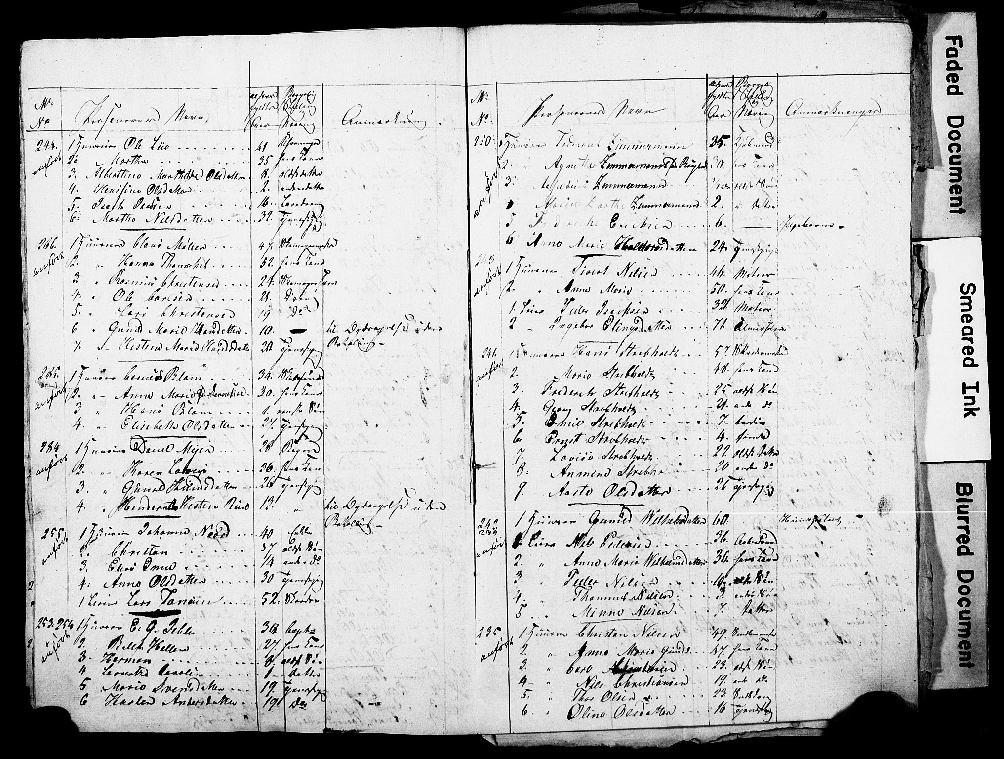 , 1825 Census for Skien parish, 1825, p. 4