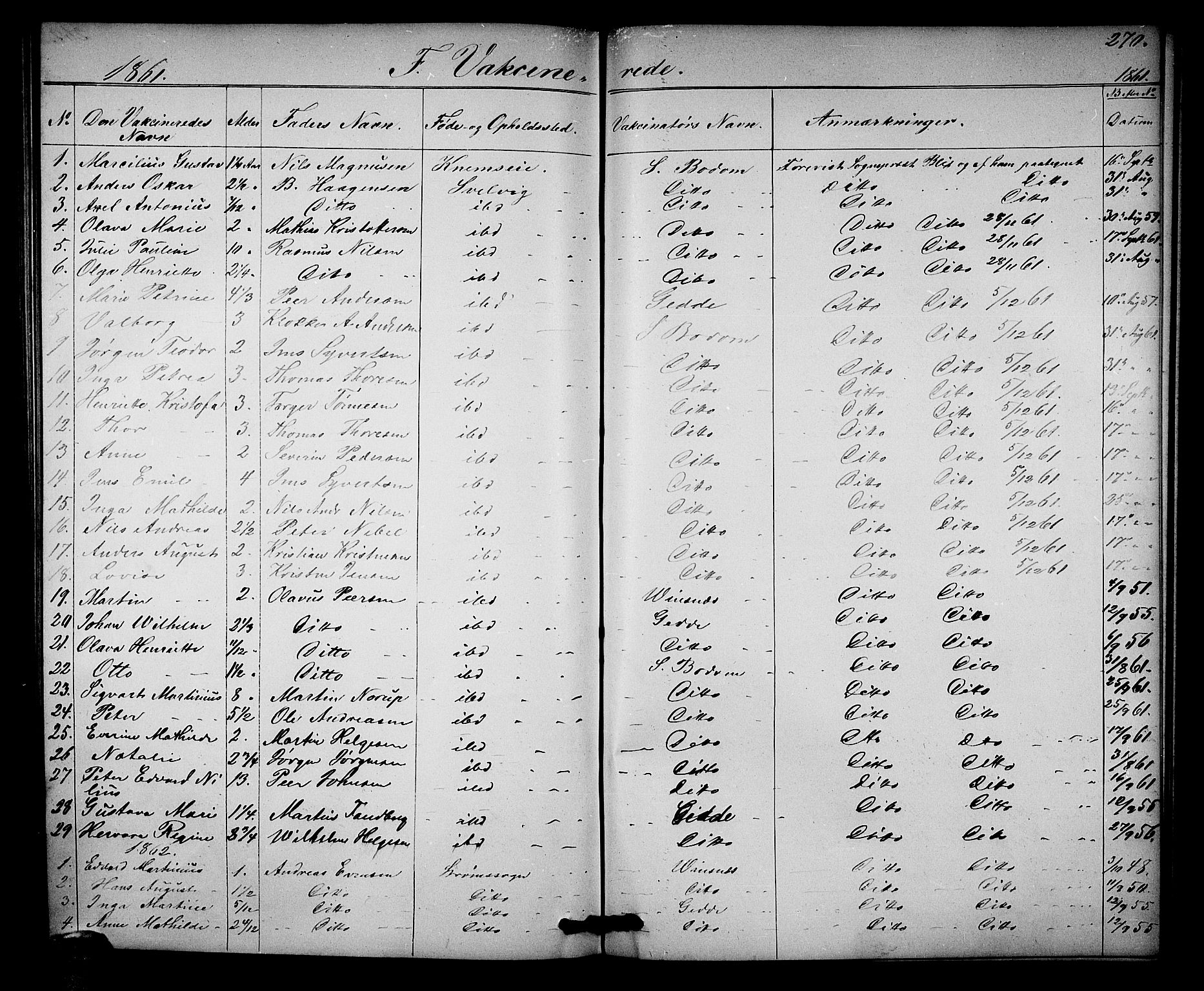 Strømm kirkebøker, AV/SAKO-A-322/G/Ga/L0001: Parish register (copy) no. I 1, 1861-1885, p. 270