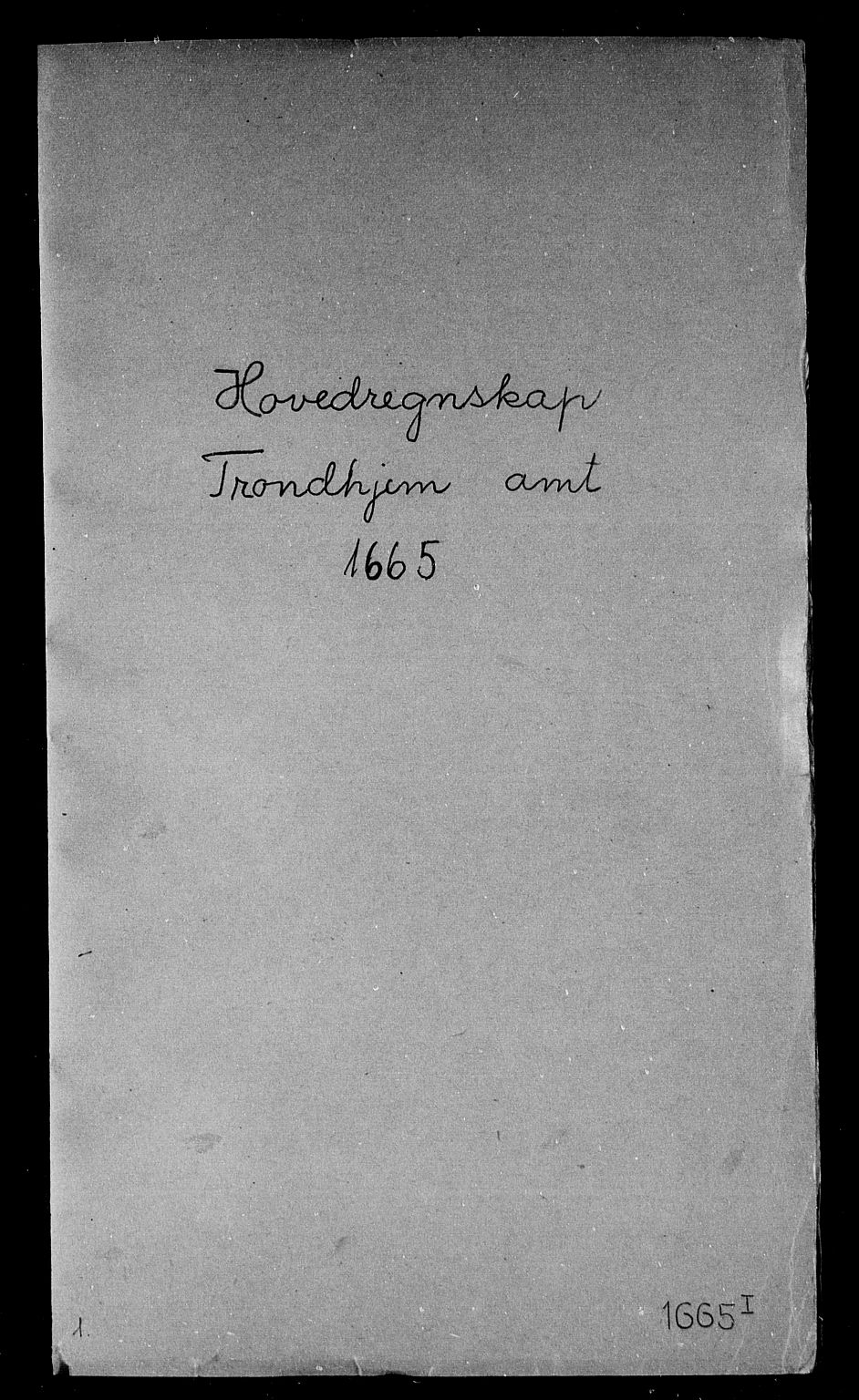 Rentekammeret inntil 1814, Reviderte regnskaper, Stiftamtstueregnskaper, Trondheim stiftamt og Nordland amt, AV/RA-EA-6044/R/Rd/L0012: Trondheim stiftamt, 1665