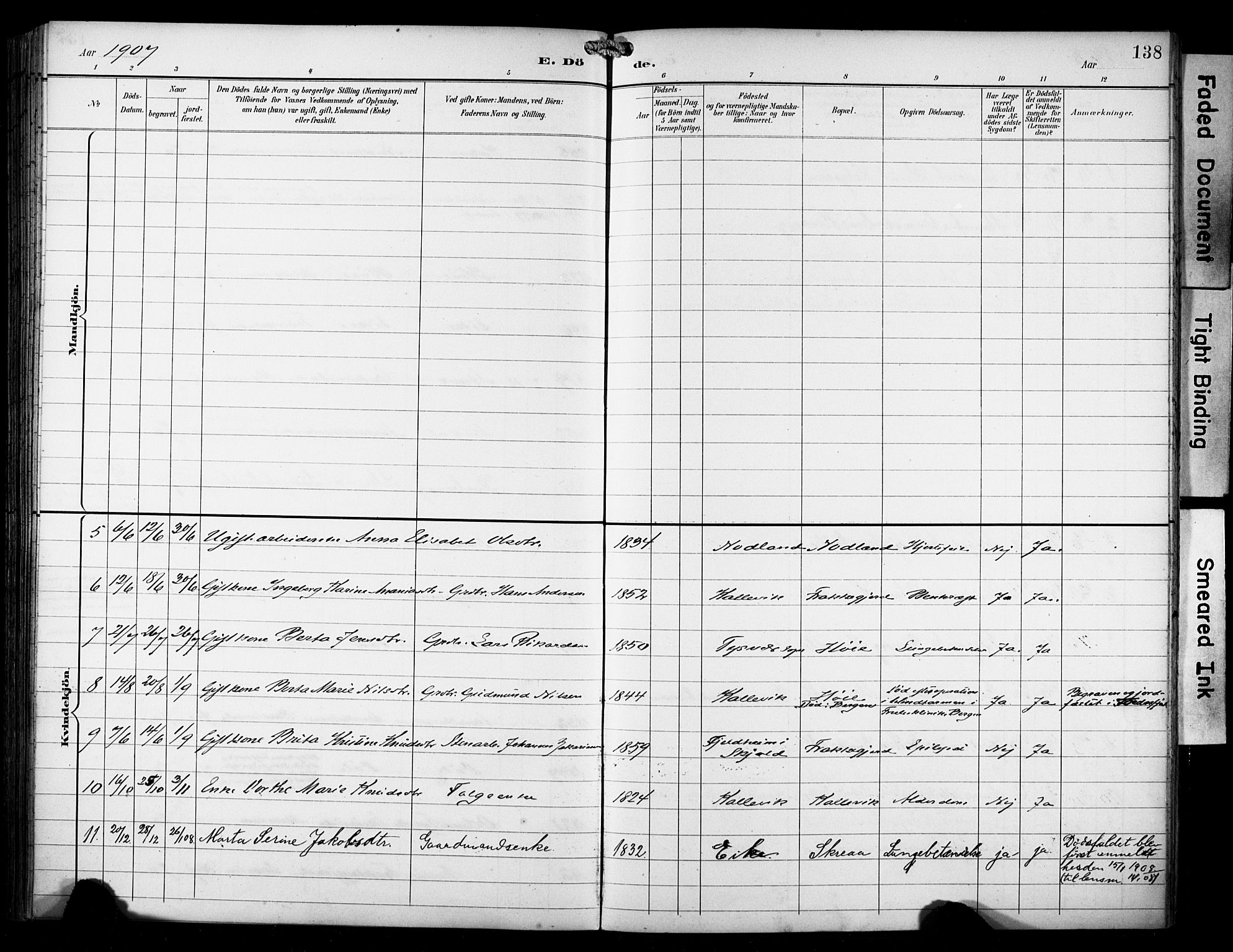 Avaldsnes sokneprestkontor, SAST/A -101851/H/Ha/Haa/L0016: Parish register (official) no. A 16, 1893-1918, p. 138