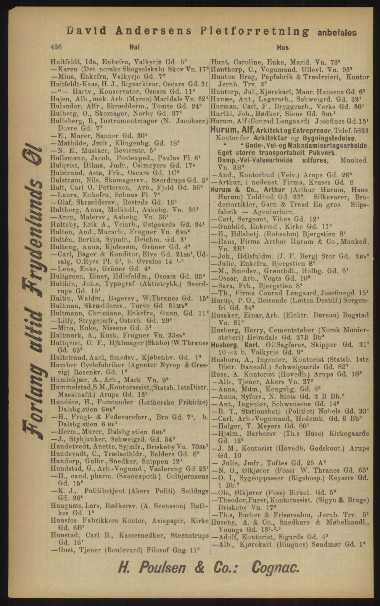 Kristiania/Oslo adressebok, PUBL/-, 1902, p. 426