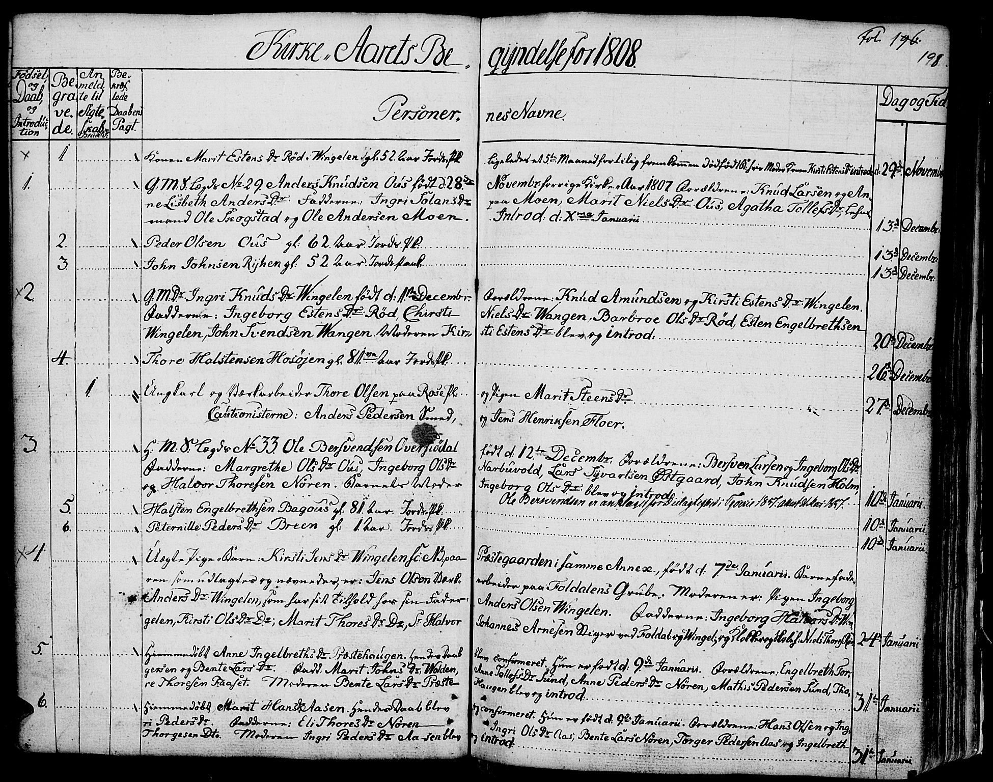 Tolga prestekontor, SAH/PREST-062/K/L0003: Parish register (official) no. 3, 1786-1814, p. 198