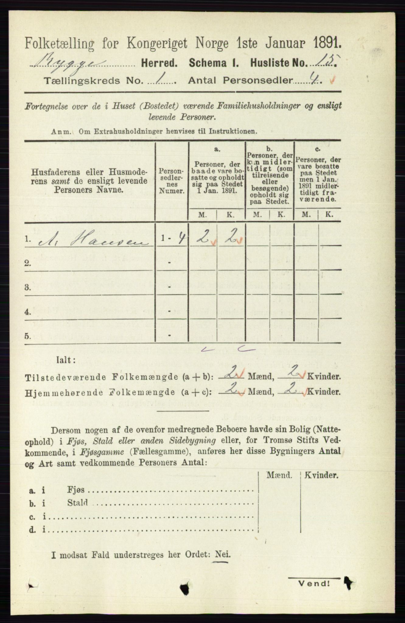 RA, 1891 census for 0136 Rygge, 1891, p. 37