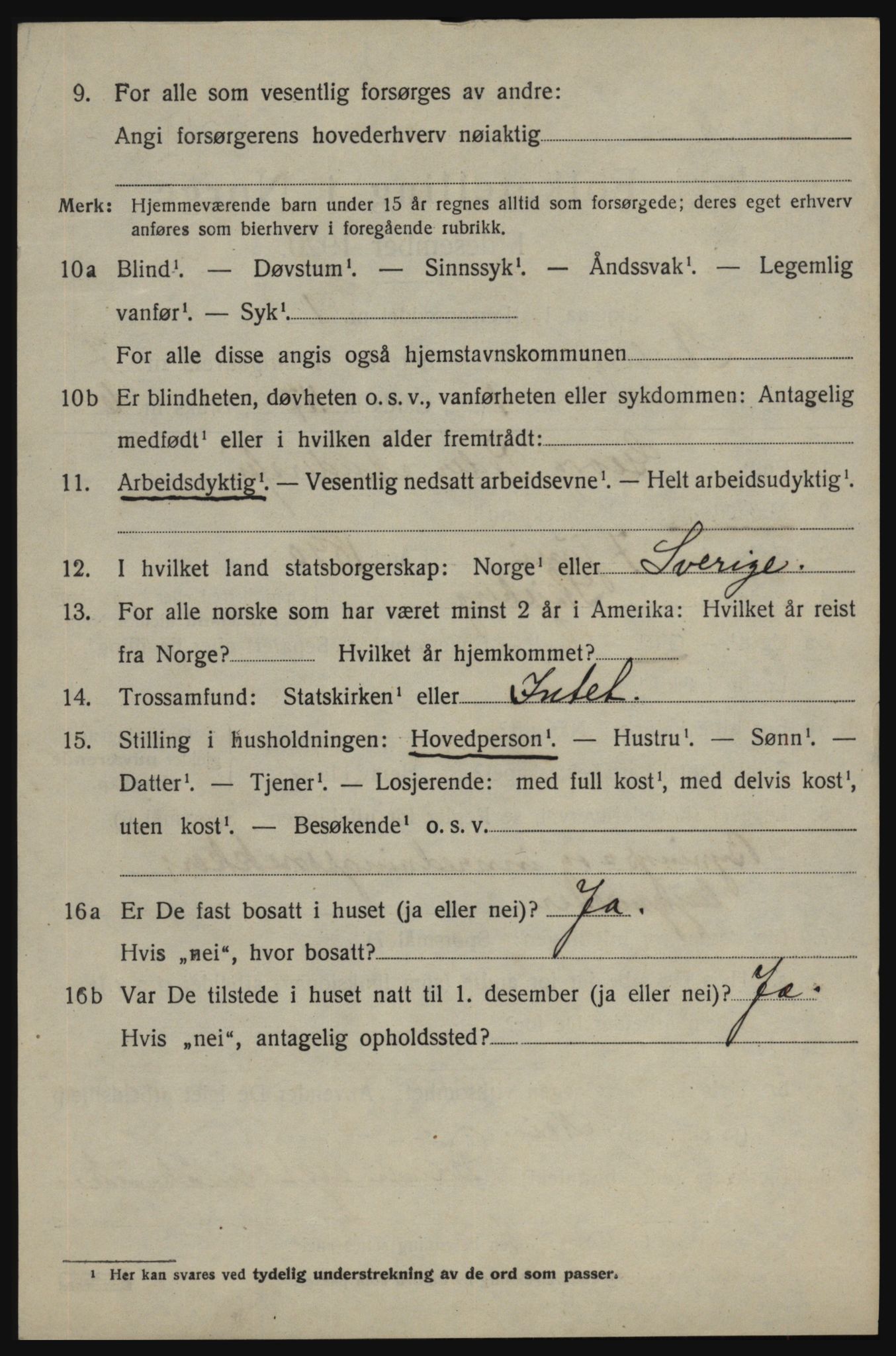 SAO, 1920 census for Skjeberg, 1920, p. 7168