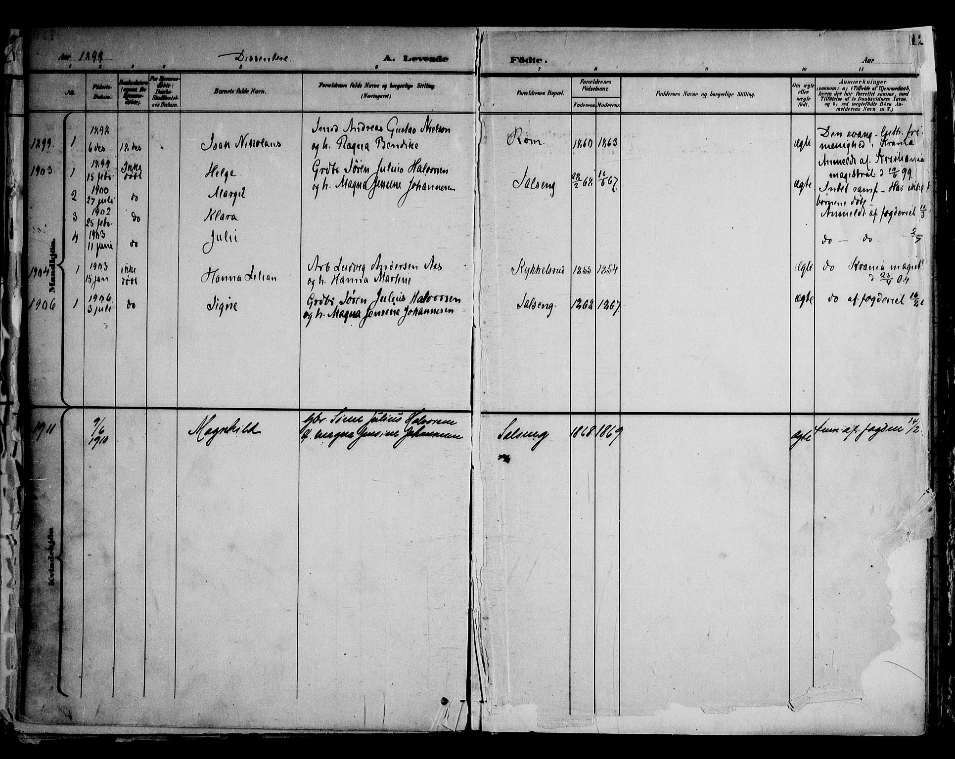 Askim prestekontor Kirkebøker, AV/SAO-A-10900/F/Fa/L0008: Parish register (official) no. 8, 1898-1912, p. 120