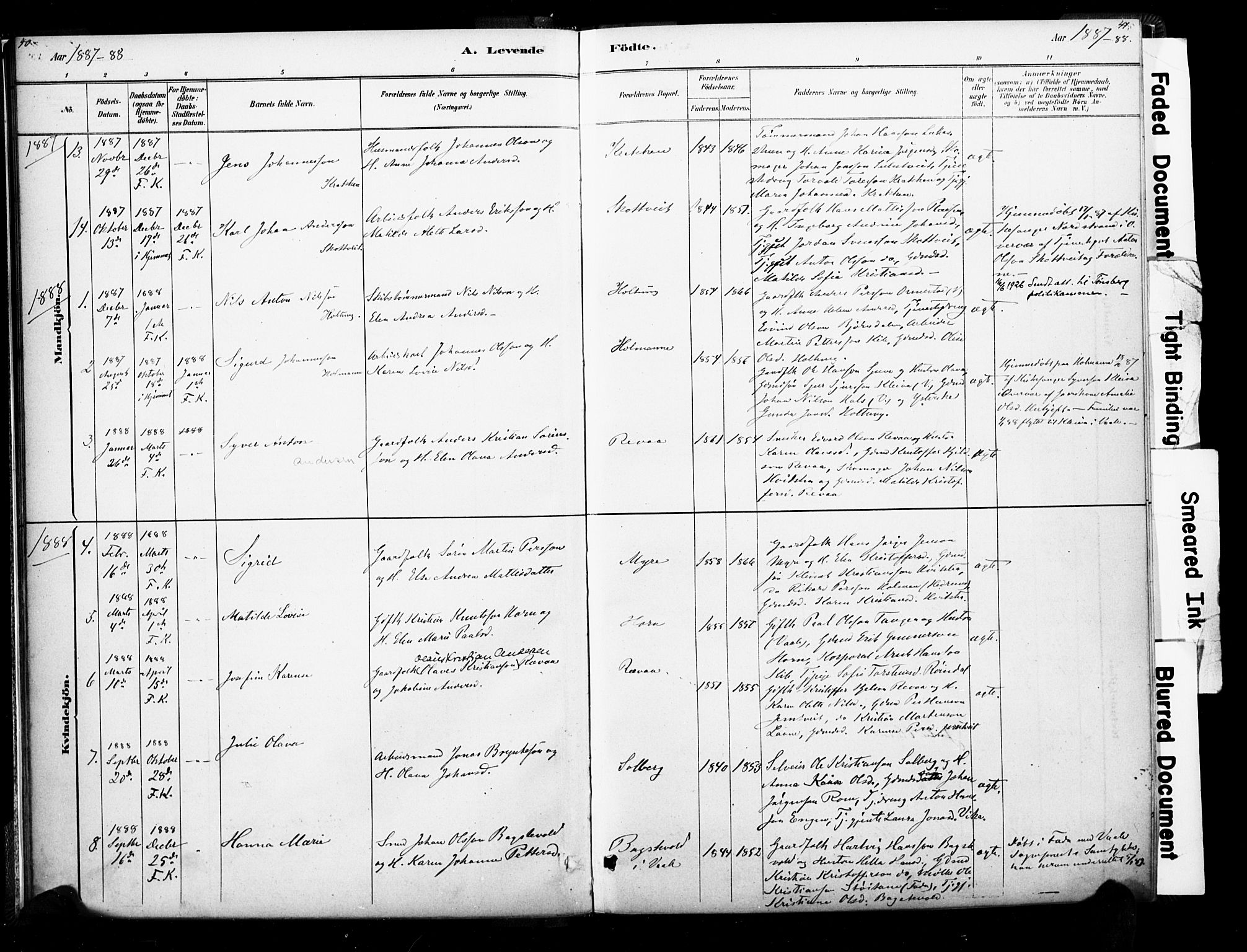 Ramnes kirkebøker, AV/SAKO-A-314/F/Fb/L0001: Parish register (official) no. II 1, 1878-1894, p. 40-41