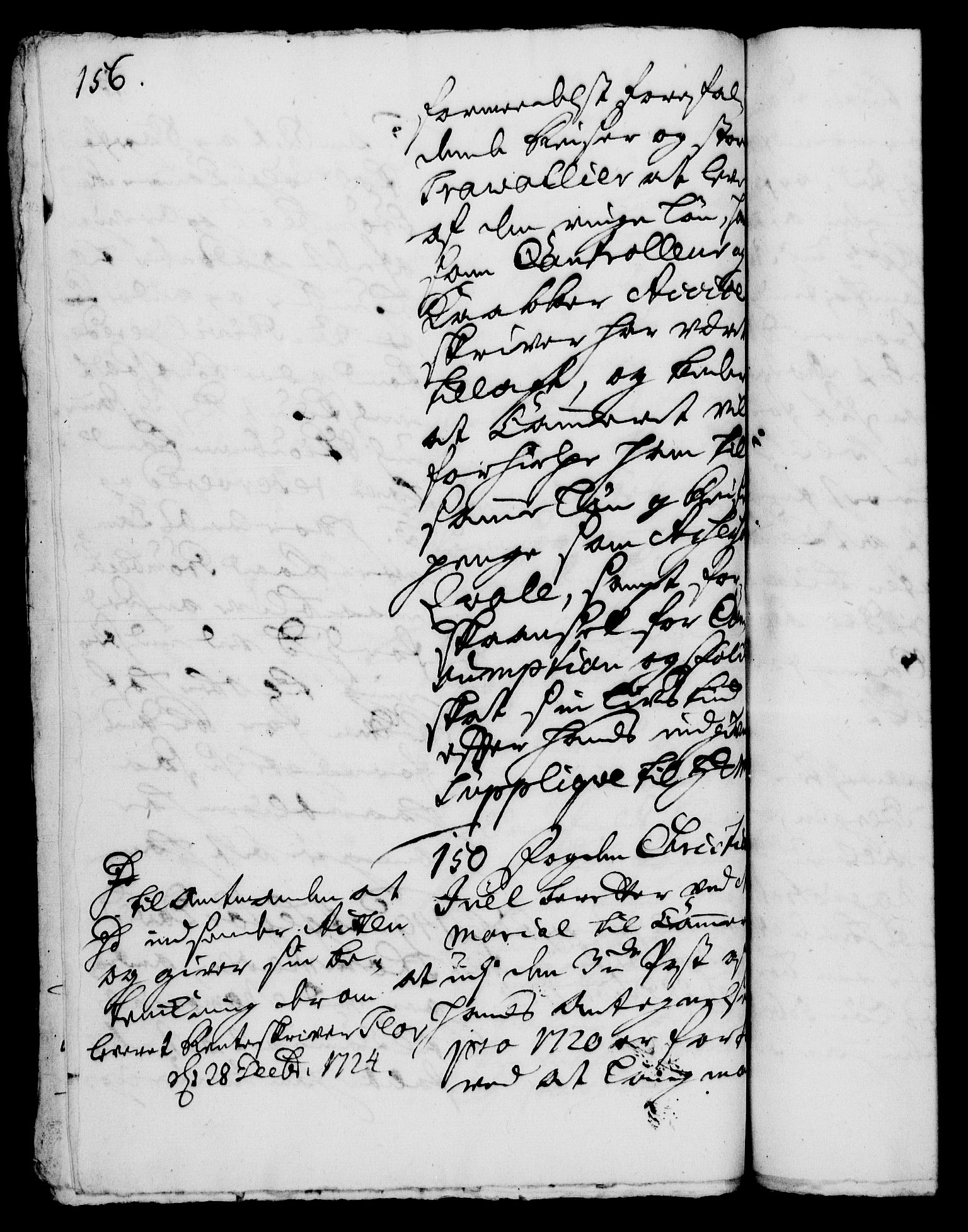 Rentekammeret, Kammerkanselliet, RA/EA-3111/G/Gh/Gha/L0007: Norsk ekstraktmemorialprotokoll (merket RK 53.52), 1724-1725, p. 156