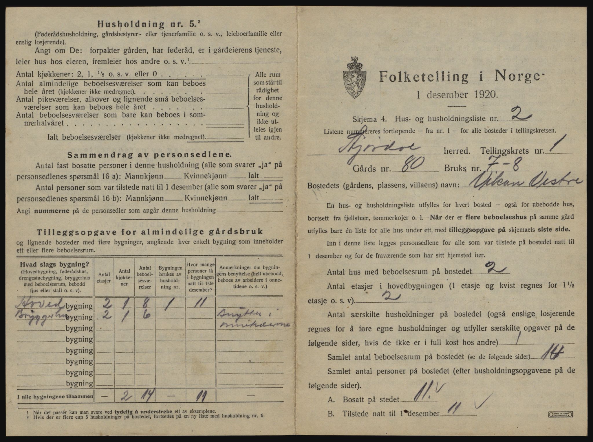 SAT, 1920 census for Stjørdal, 1920, p. 46