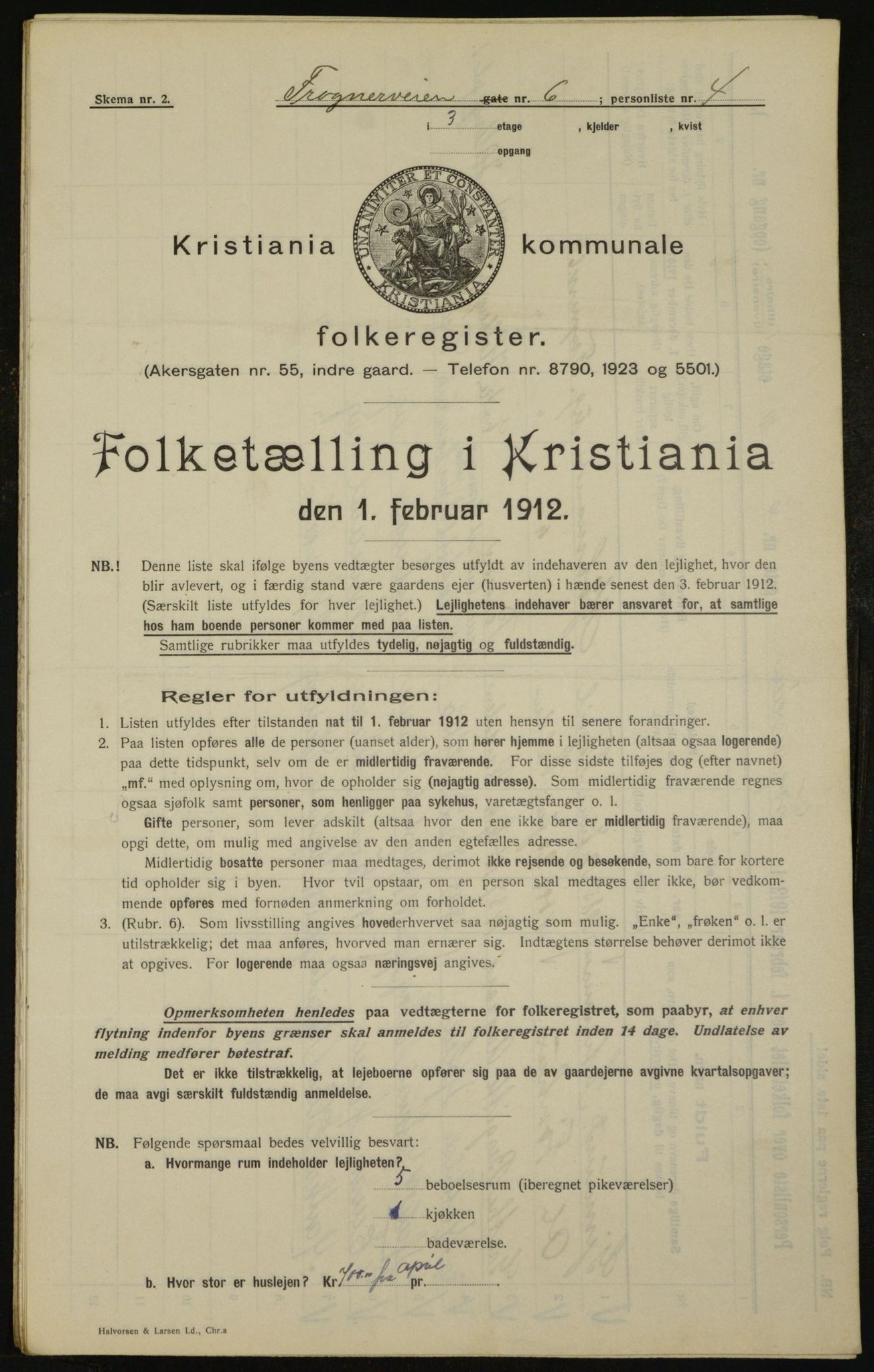 OBA, Municipal Census 1912 for Kristiania, 1912, p. 27026