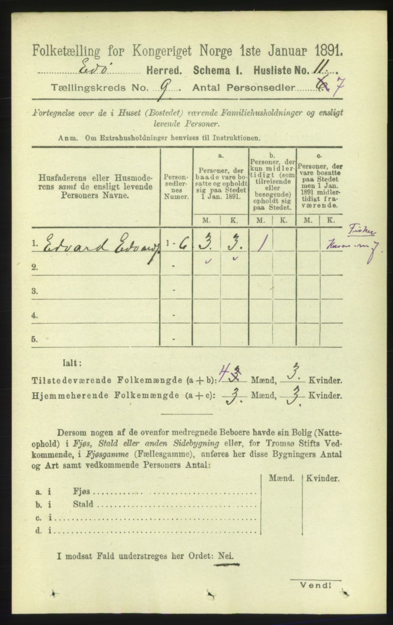 RA, 1891 census for 1573 Edøy, 1891, p. 2279