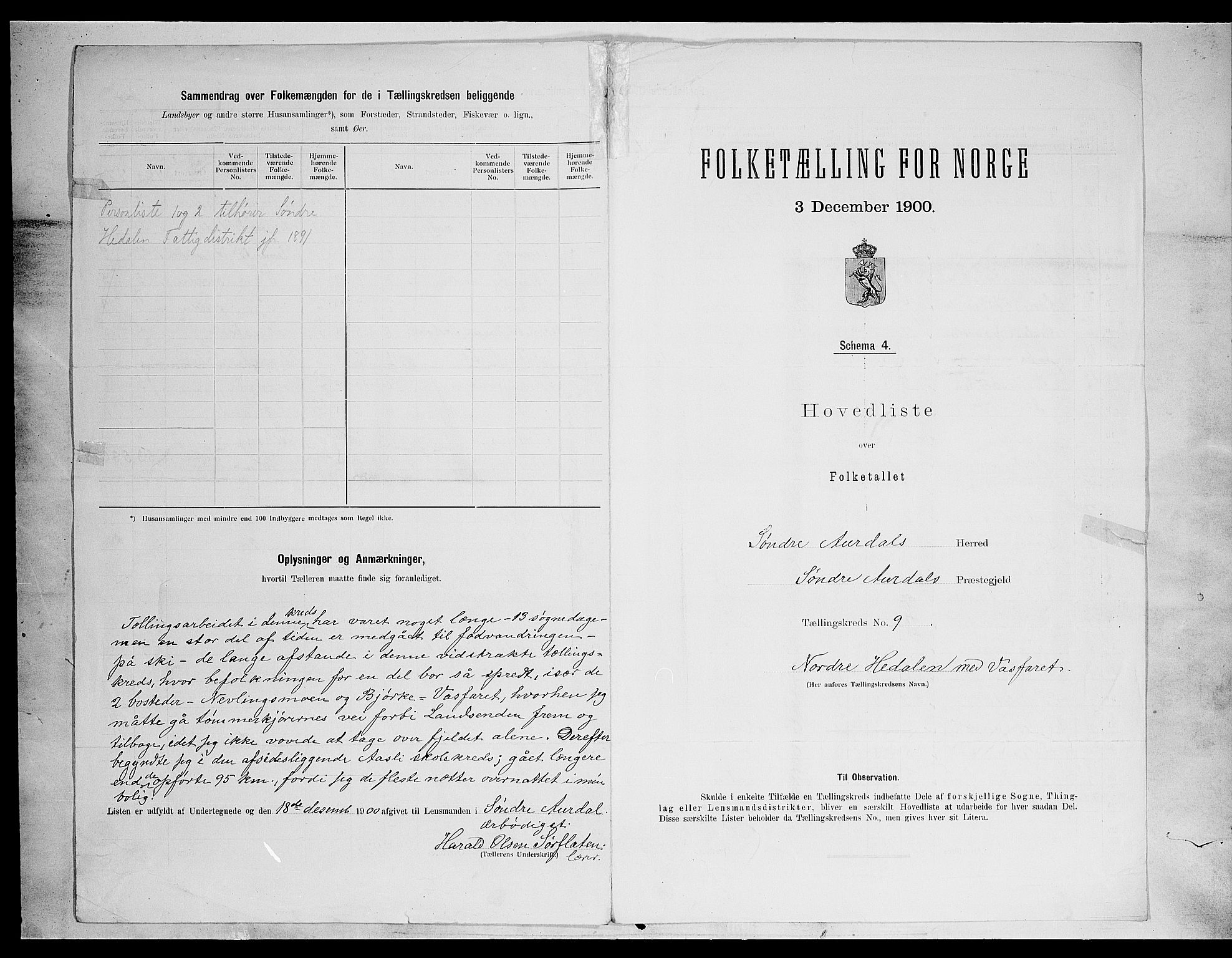 SAH, 1900 census for Sør-Aurdal, 1900, p. 34