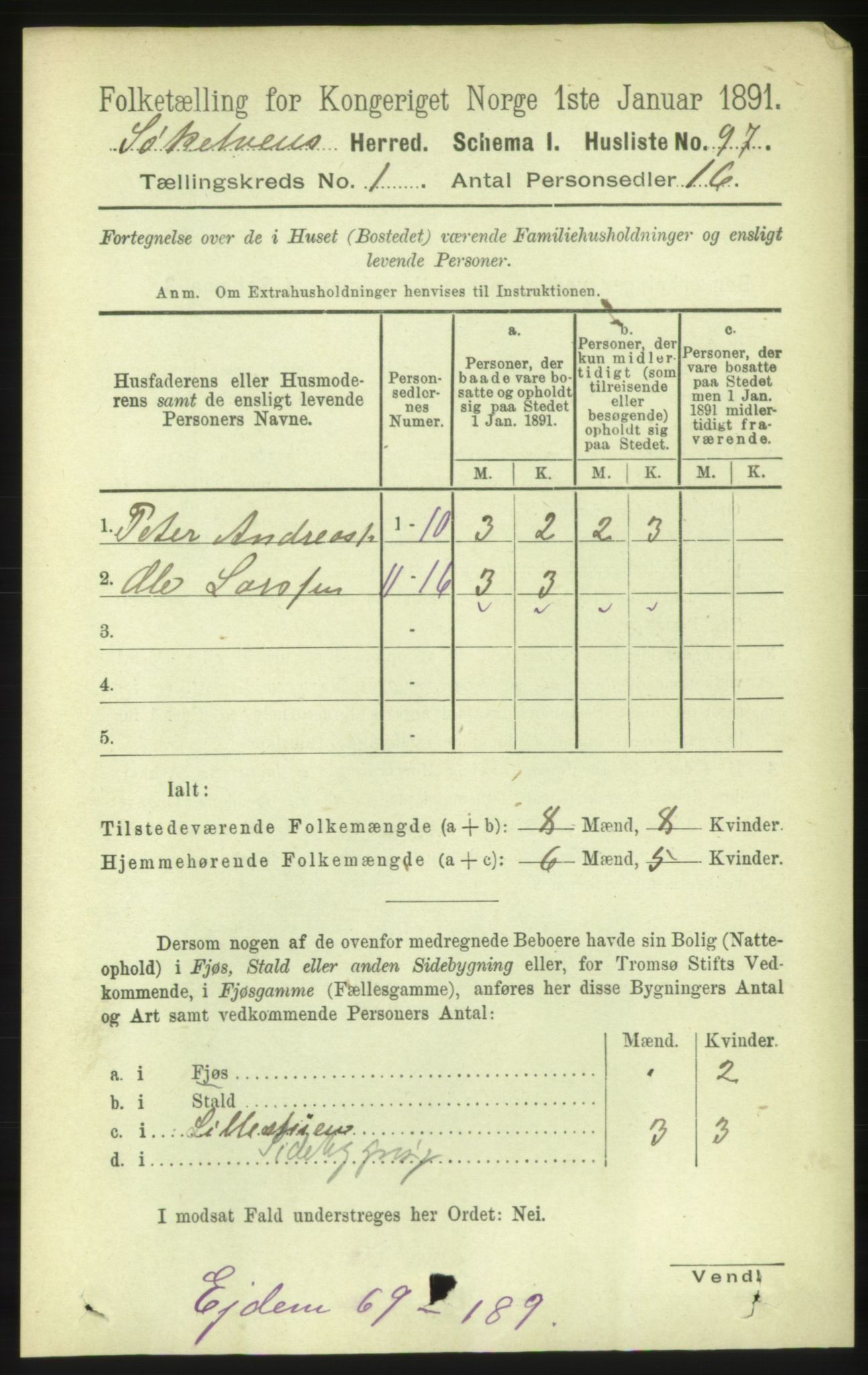 RA, 1891 census for 1528 Sykkylven, 1891, p. 112