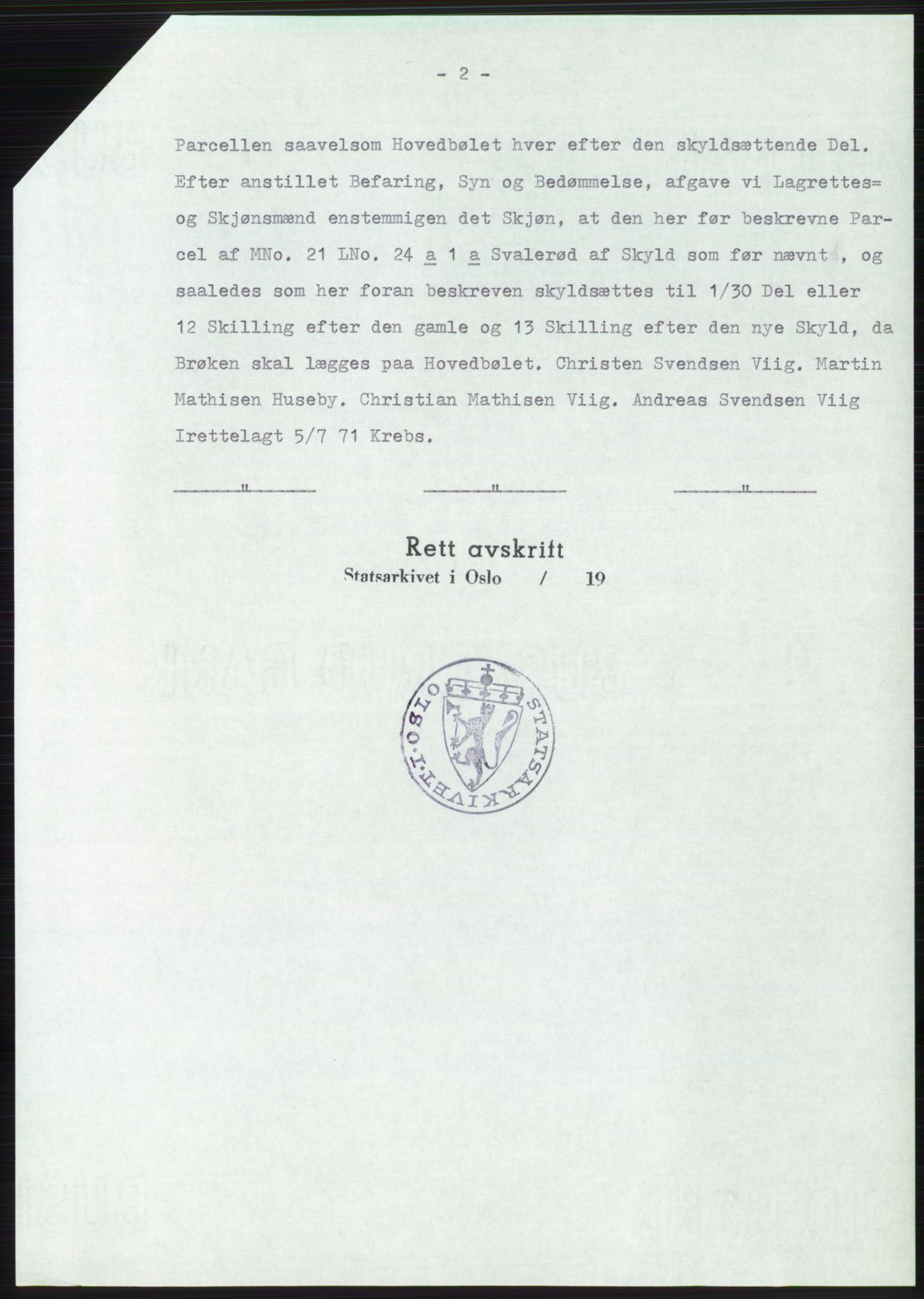 Statsarkivet i Oslo, AV/SAO-A-10621/Z/Zd/L0035: Avskrifter, j.nr 38-2684/1976, 1976, p. 189