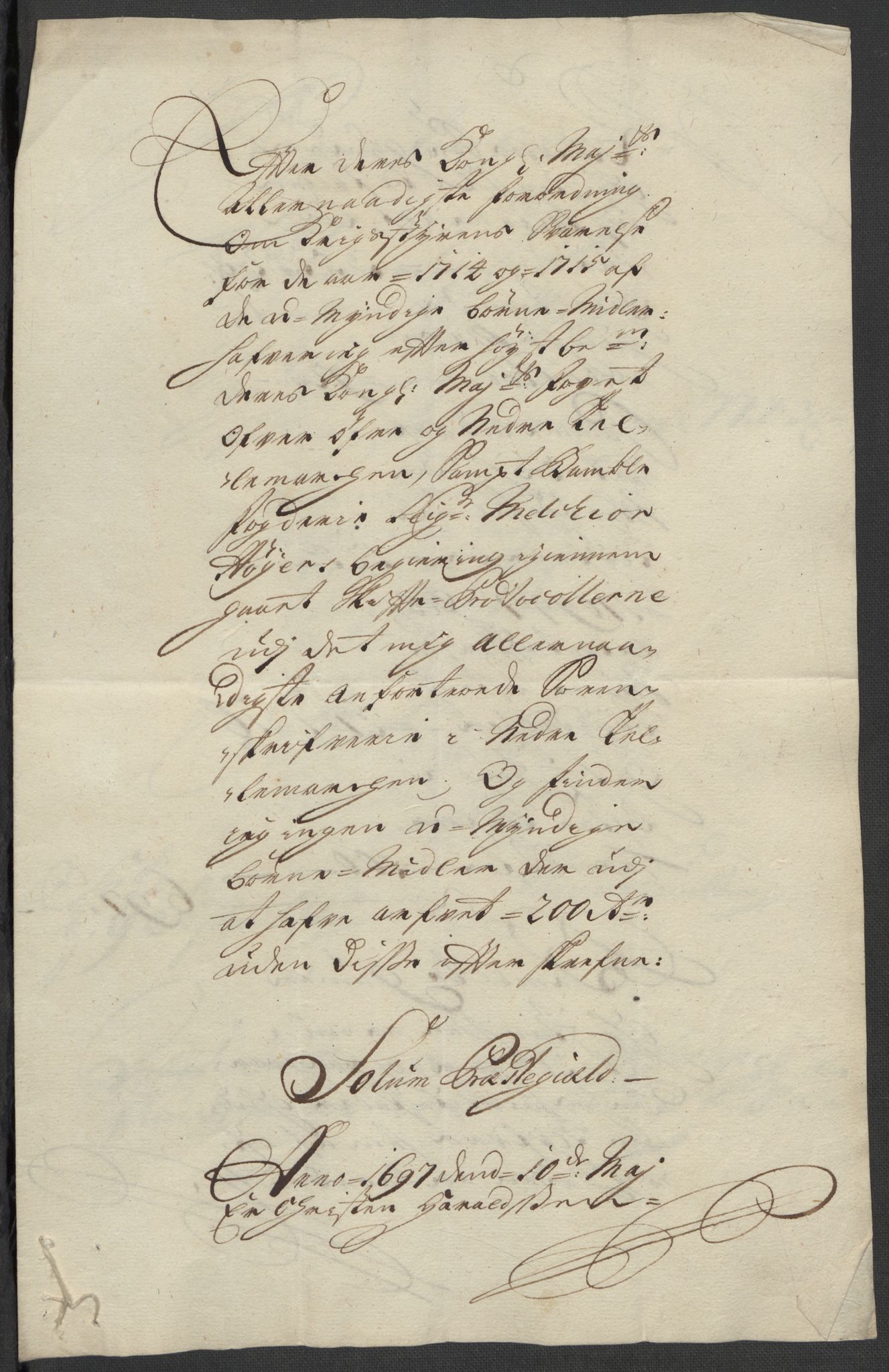 Rentekammeret inntil 1814, Reviderte regnskaper, Fogderegnskap, AV/RA-EA-4092/R36/L2127: Fogderegnskap Øvre og Nedre Telemark og Bamble, 1715, p. 159