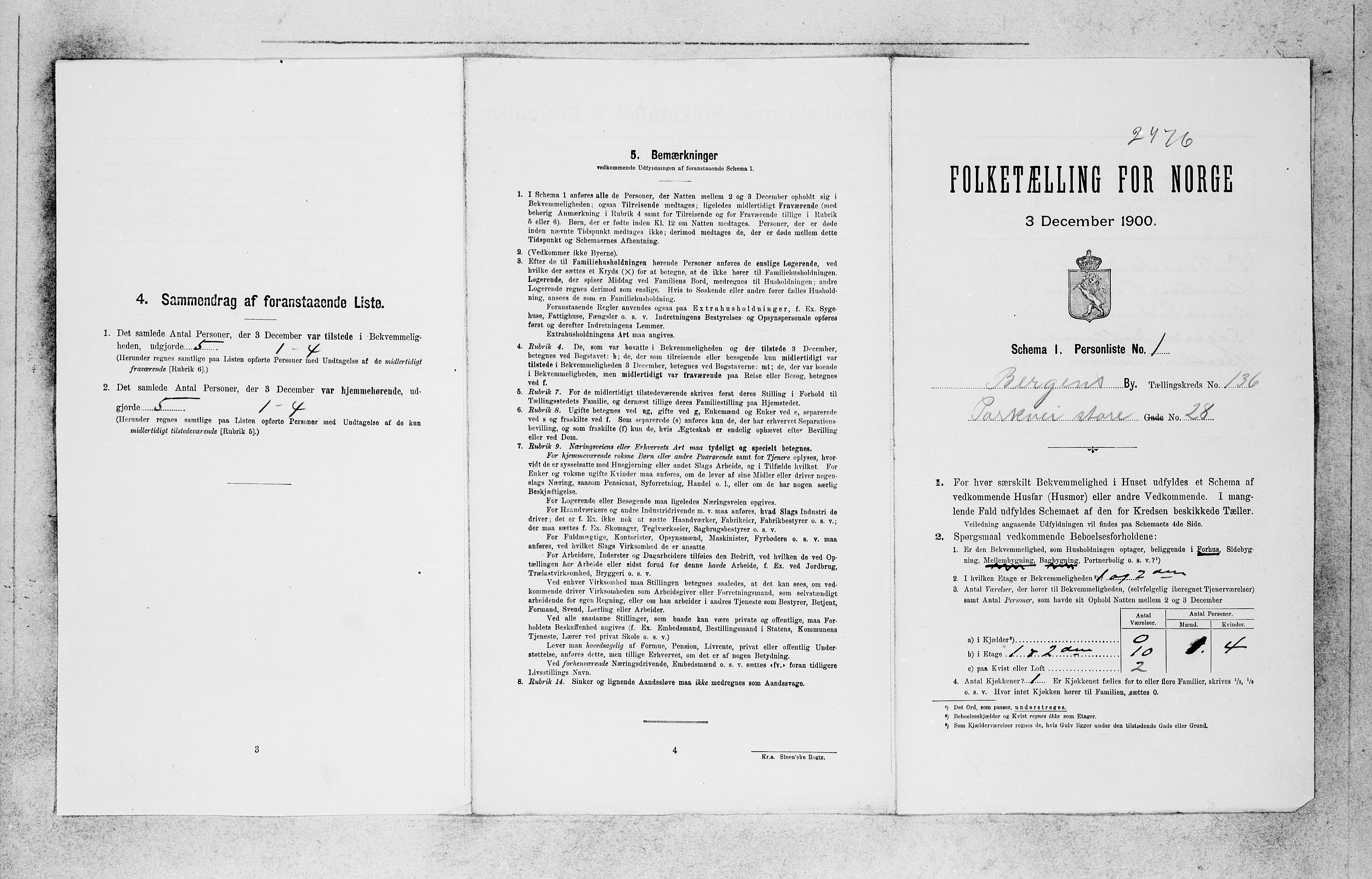 SAB, 1900 census for Bergen, 1900, p. 27722