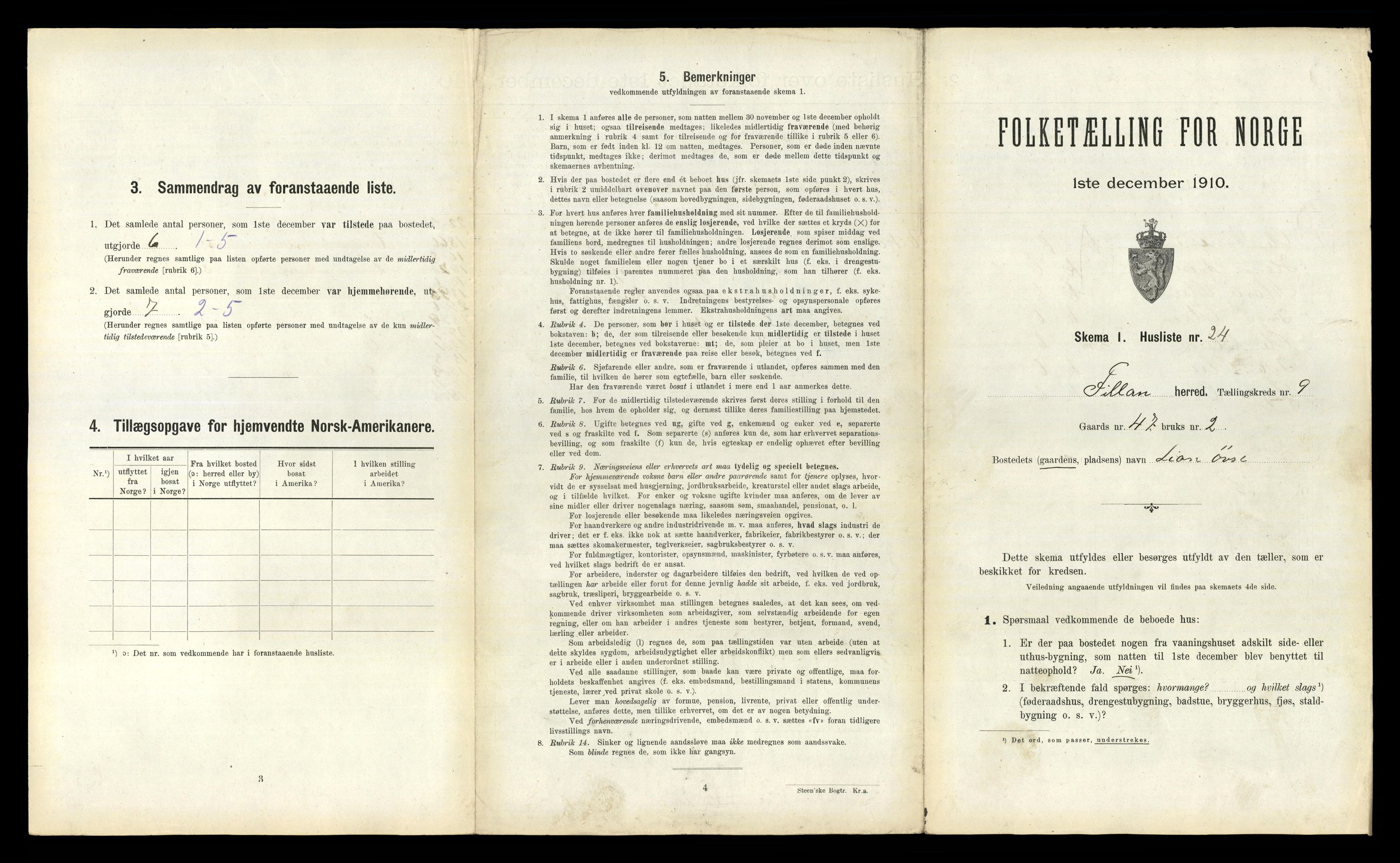 RA, 1910 census for Fillan, 1910, p. 635