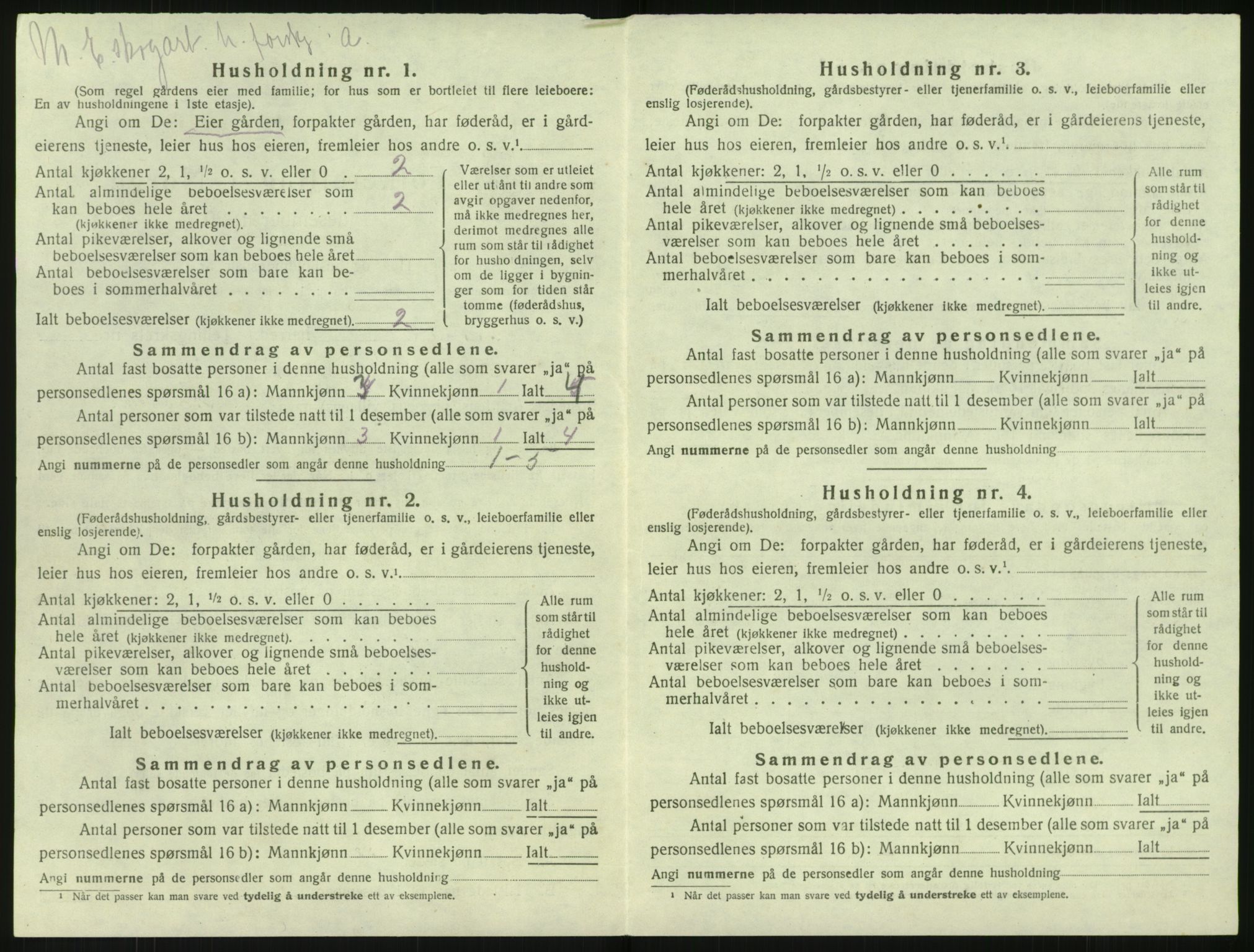 SAK, 1920 census for Søndeled, 1920, p. 956