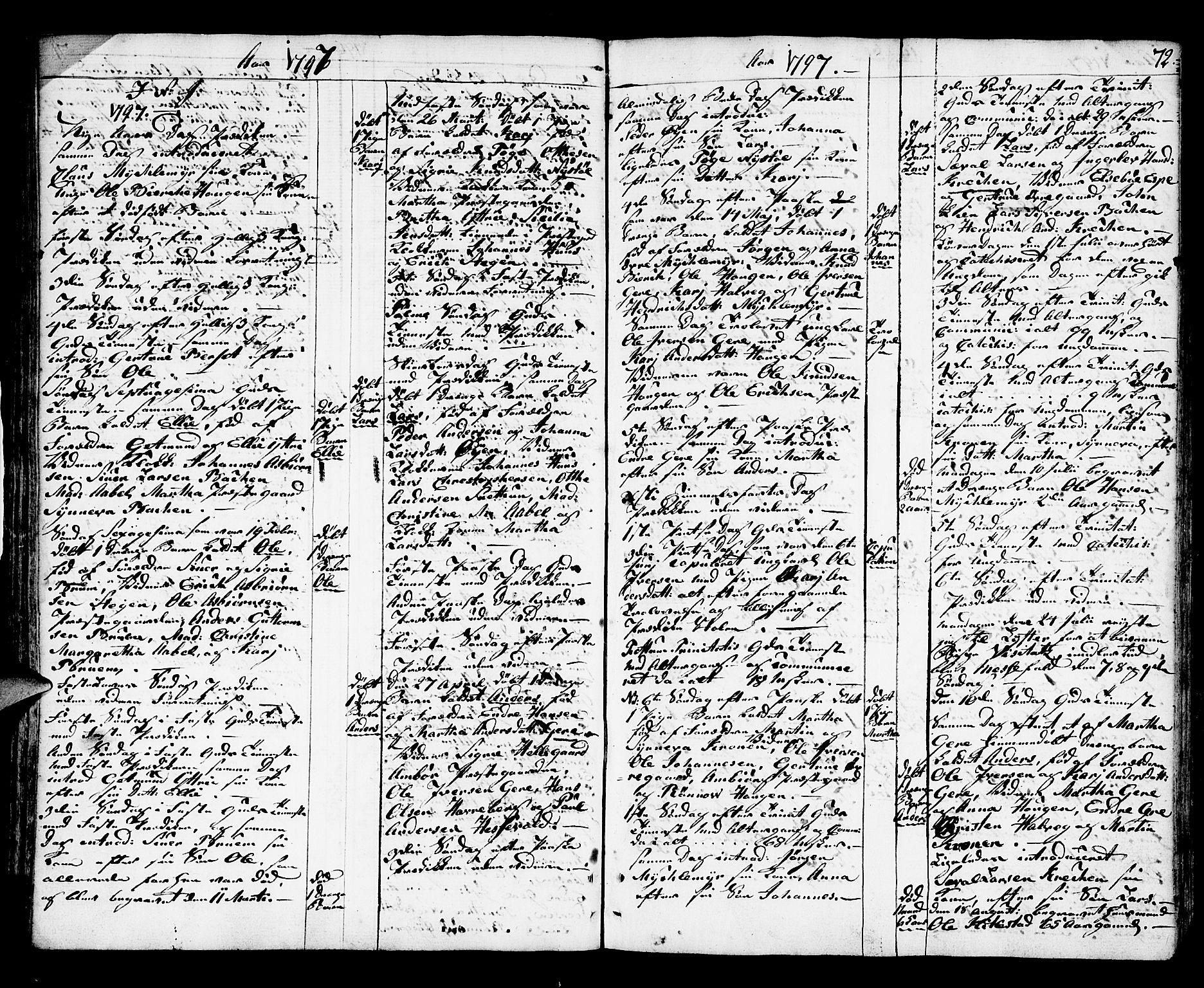 Jostedal sokneprestembete, AV/SAB-A-80601/H/Haa/Haaa/L0002: Parish register (official) no. A 2, 1770-1806, p. 72