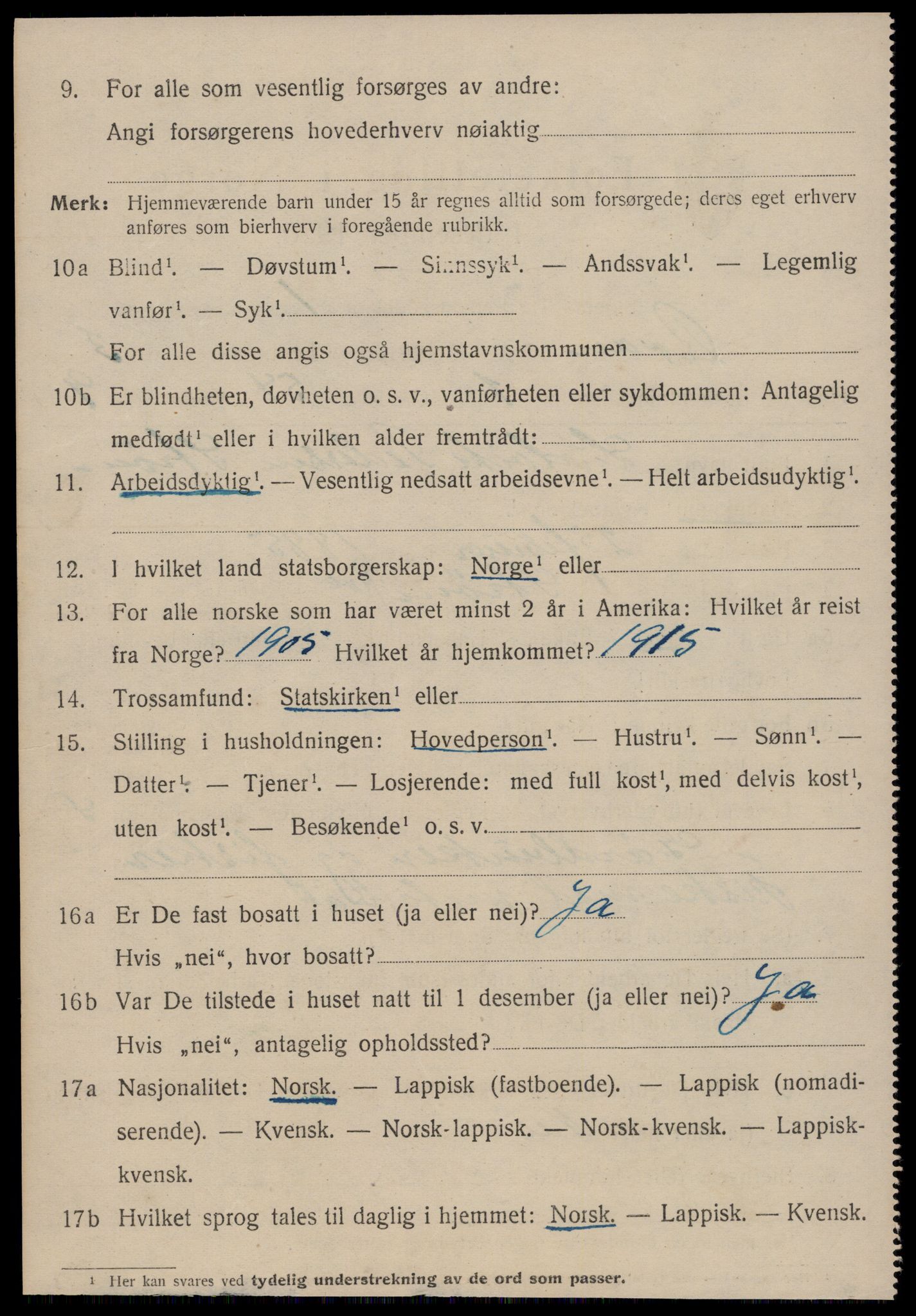 SAT, 1920 census for Roan, 1920, p. 2254